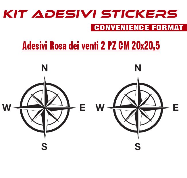 set adesivi decal vinile