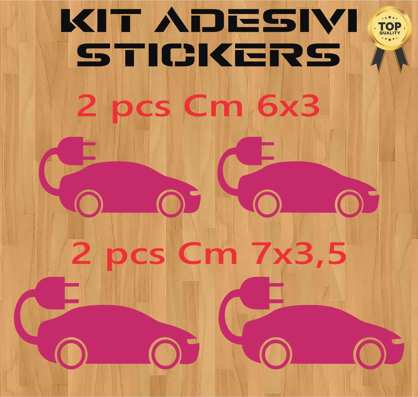 set adesivi decal vinile