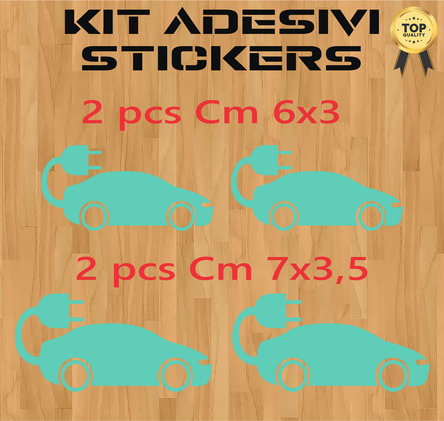 set adesivi decal vinile