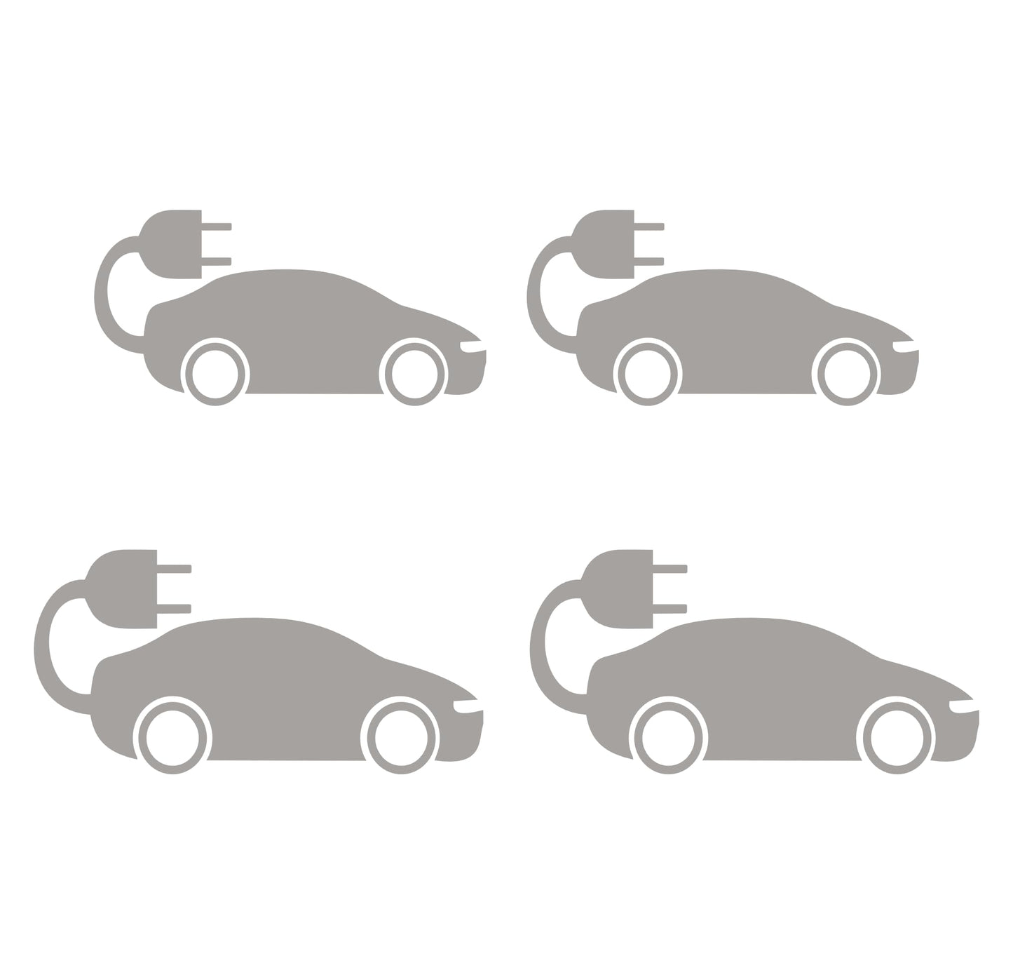 DualColorStampe Adesivi in vinile wall stickers tuning auto elettrica LOGO AUTO ELETTRICA accessori auto stickers COD.0422
