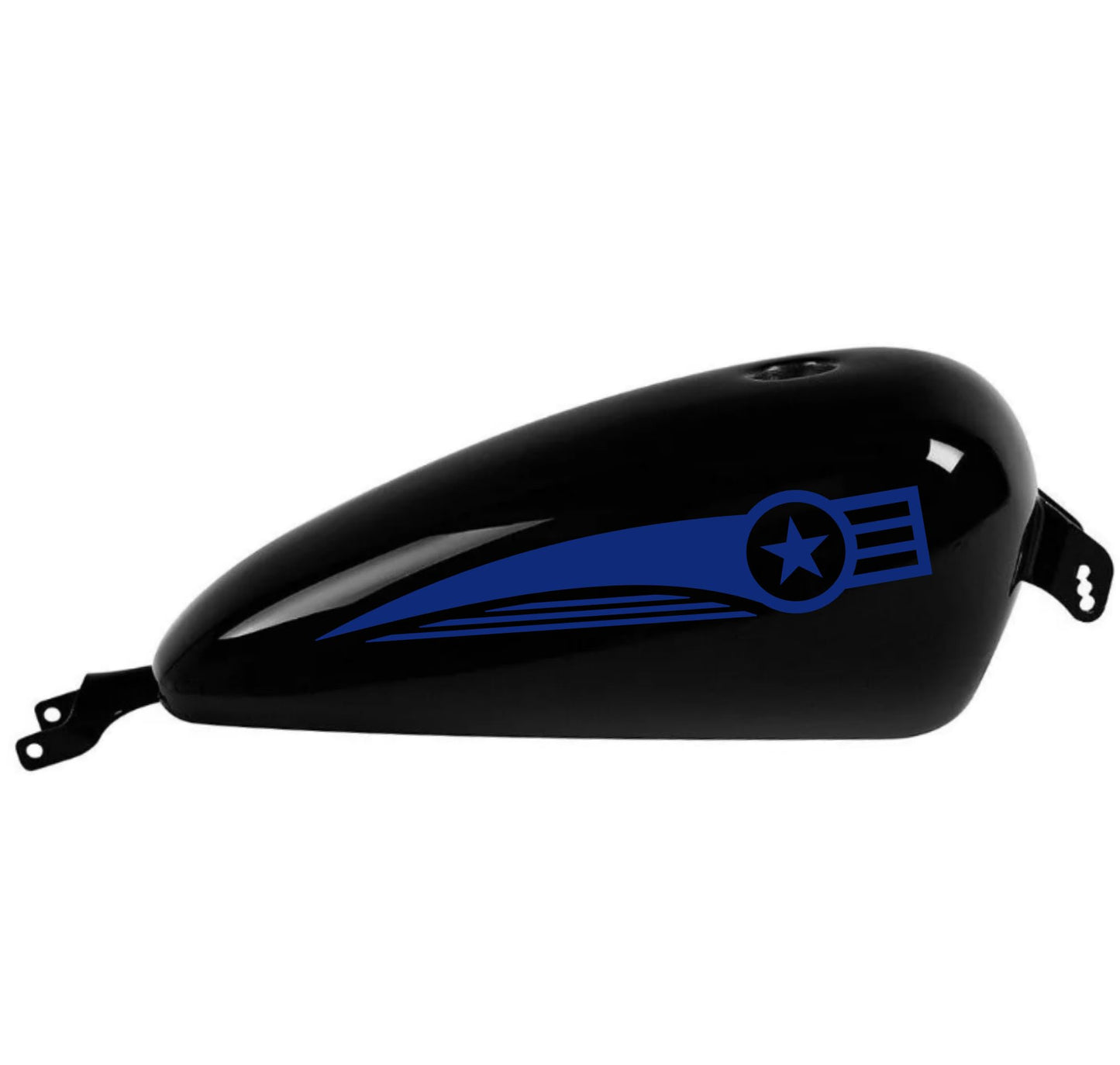 DualColorStampe 2 Adesivi Stickers compatibili con Harley Davidson per serbatoio 12 24 litri Moto Custom M0141
