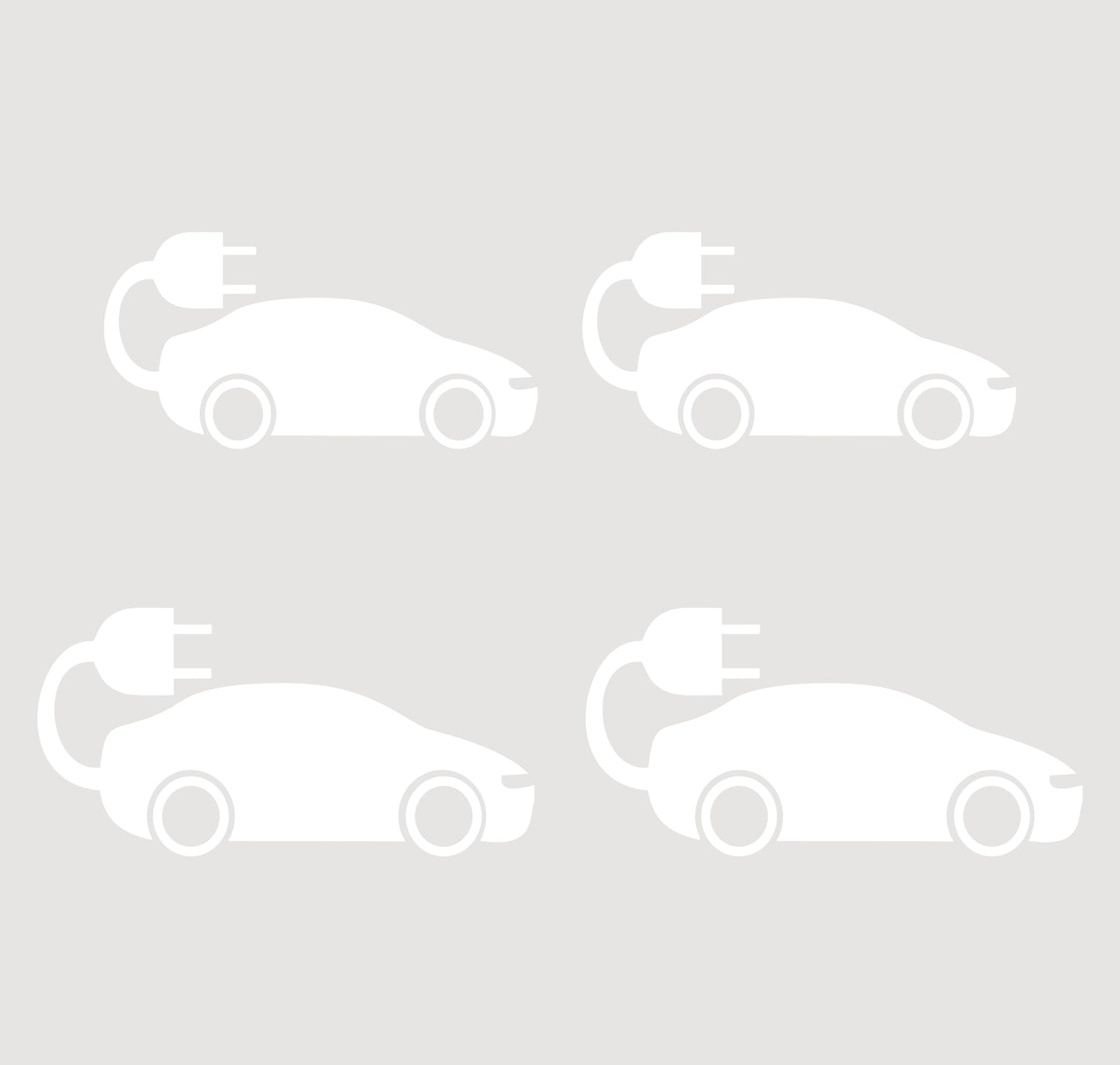 DualColorStampe Adesivi in vinile wall stickers tuning auto elettrica LOGO AUTO ELETTRICA accessori auto stickers COD.0422