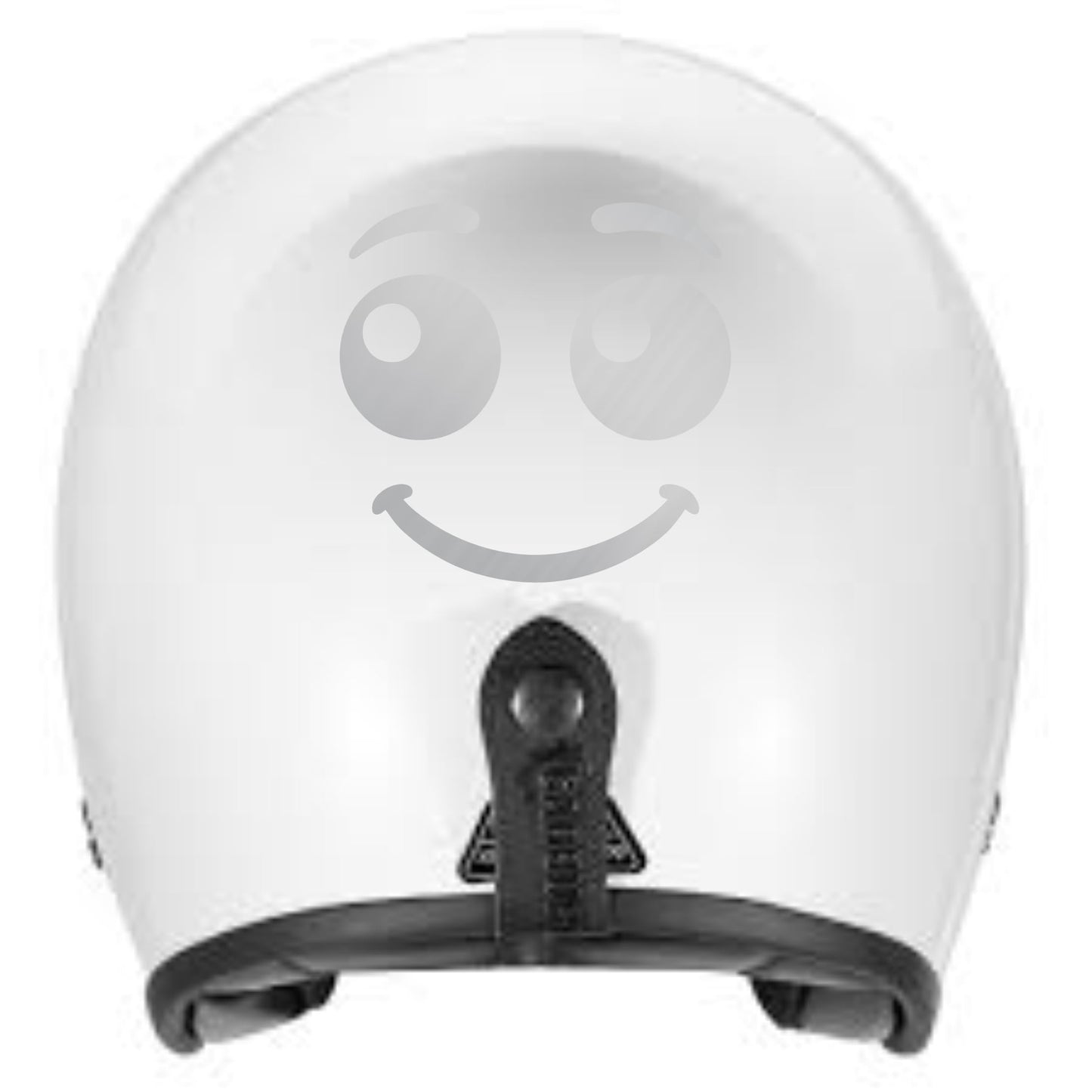 Set 2 Adesivi Smile Ø 10 cm Emoticon per moto, scooter, casco, auto Resistente alle intemperie con protezione UV C0101