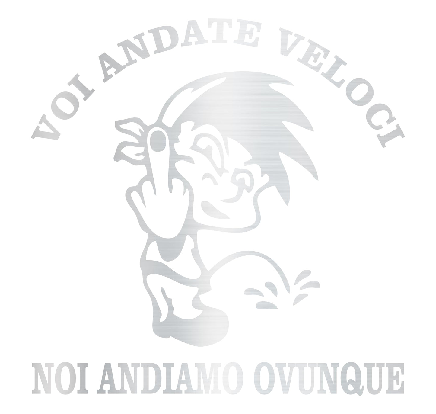 Voi Andate Veloci, Noi Andiamo Ovunque” – Sticker Auto 4x4, Moto, Casco – Decalcomania Vinile Impermeabile 0405