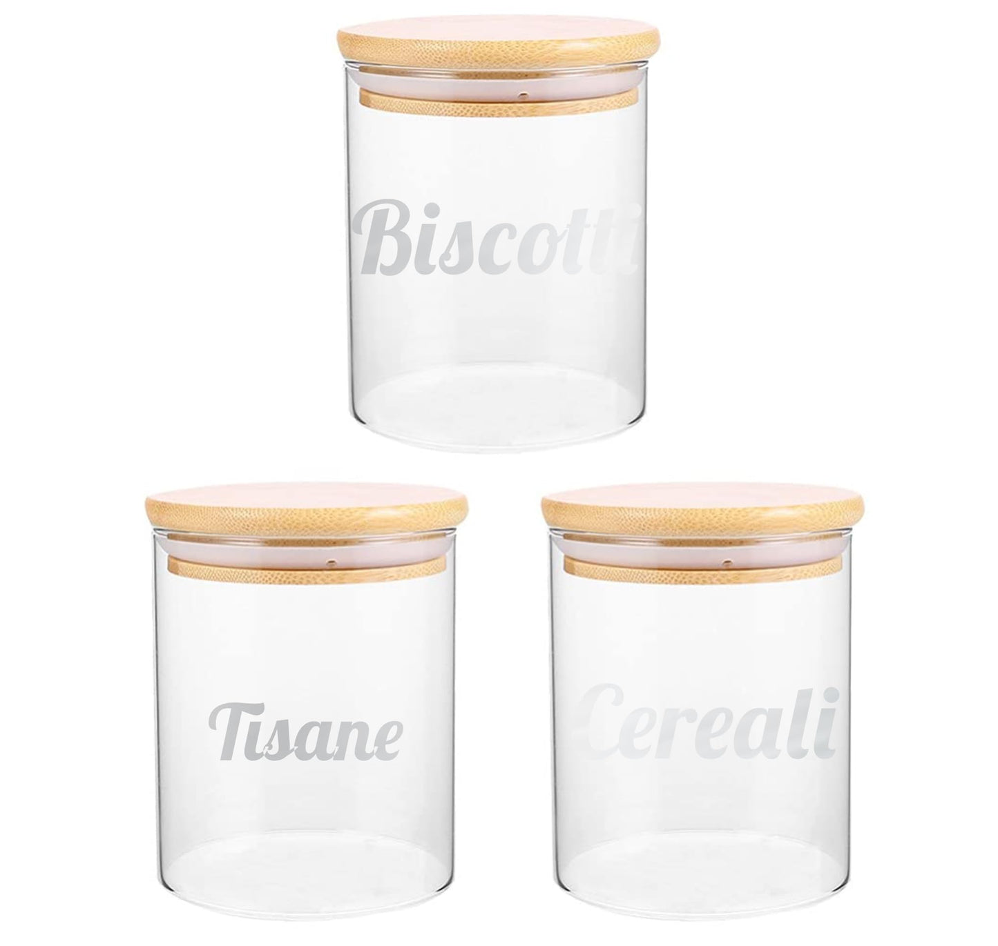 DualColorStampe Adesivi per barattoli cucina, per biscotti tisane e cereali per dispensa, stickers eleganti, in materiale Impermeabile e lavabile - I0151