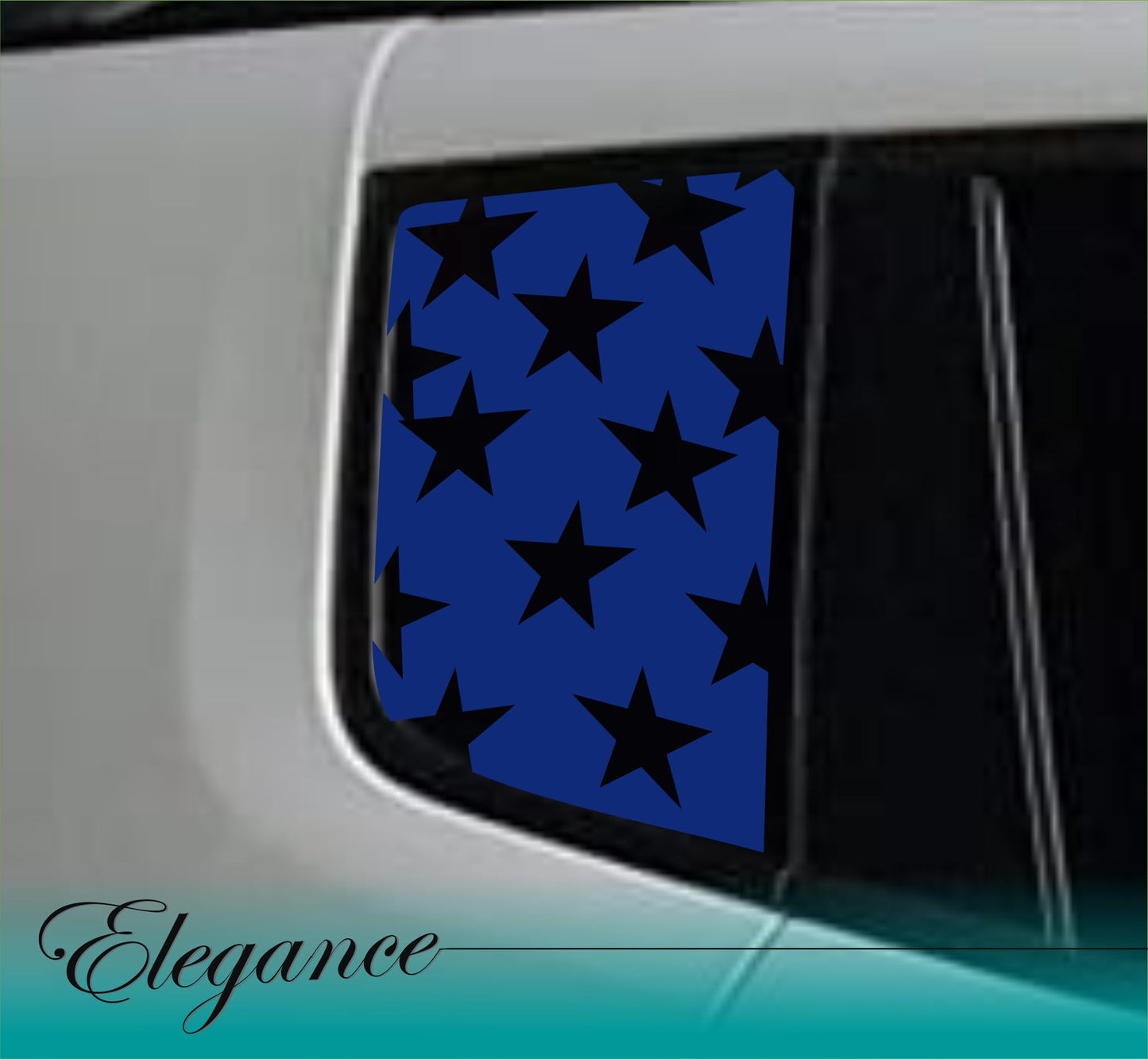 DualColorStampe Adesivi compatibili con Jeep Renegade (2014-2024) Vetro stickers finestrini posteriori fascia Window Decal stelle 0382
