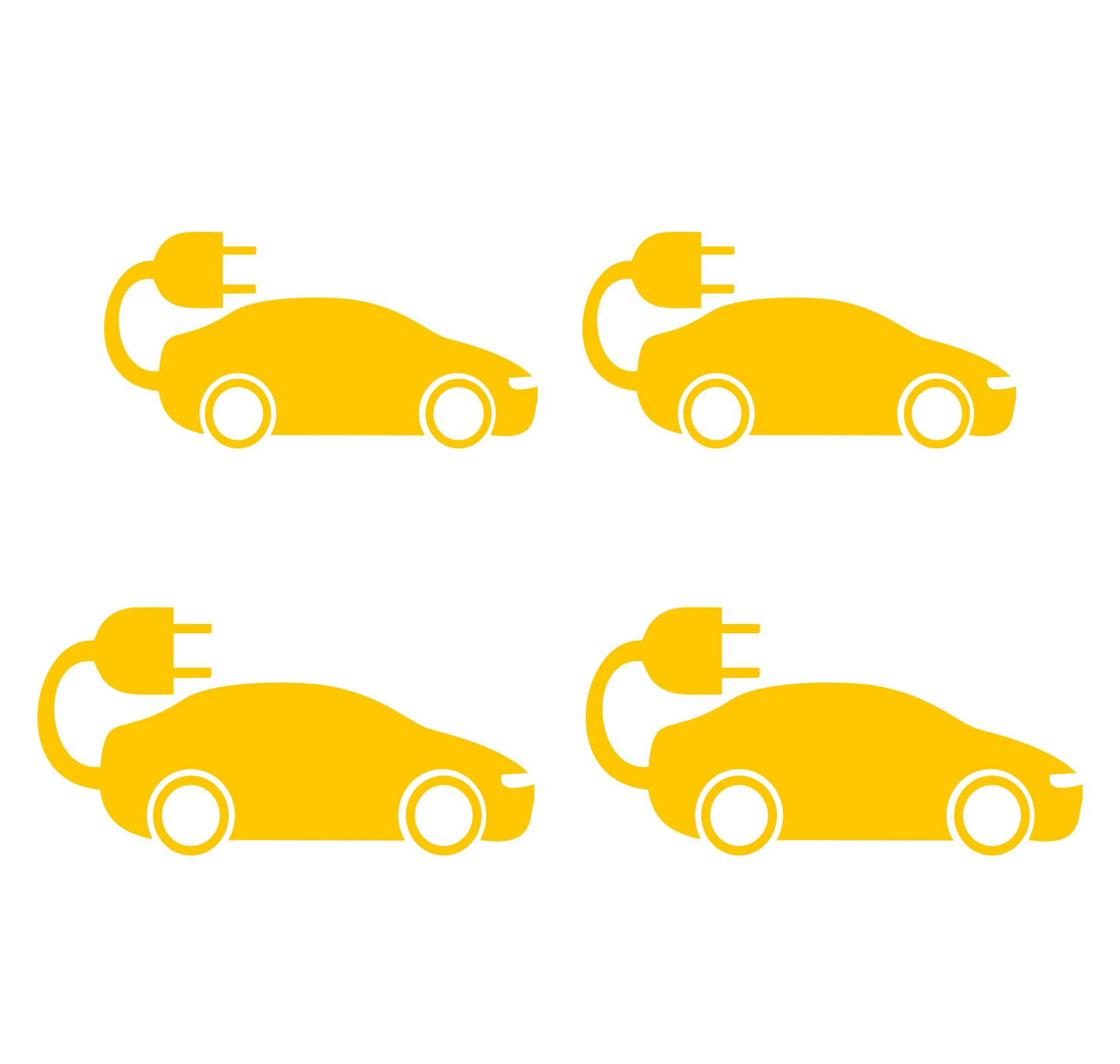 DualColorStampe Adesivi in vinile wall stickers tuning auto elettrica LOGO AUTO ELETTRICA accessori auto stickers COD.0422