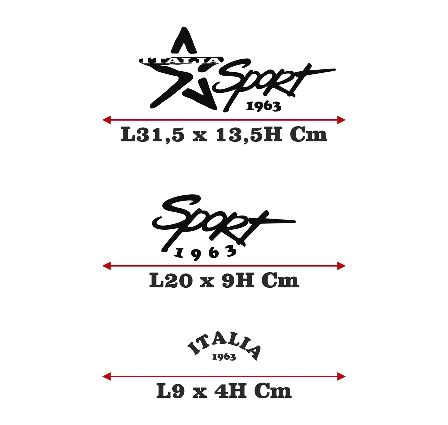 set adesivi decal vinile