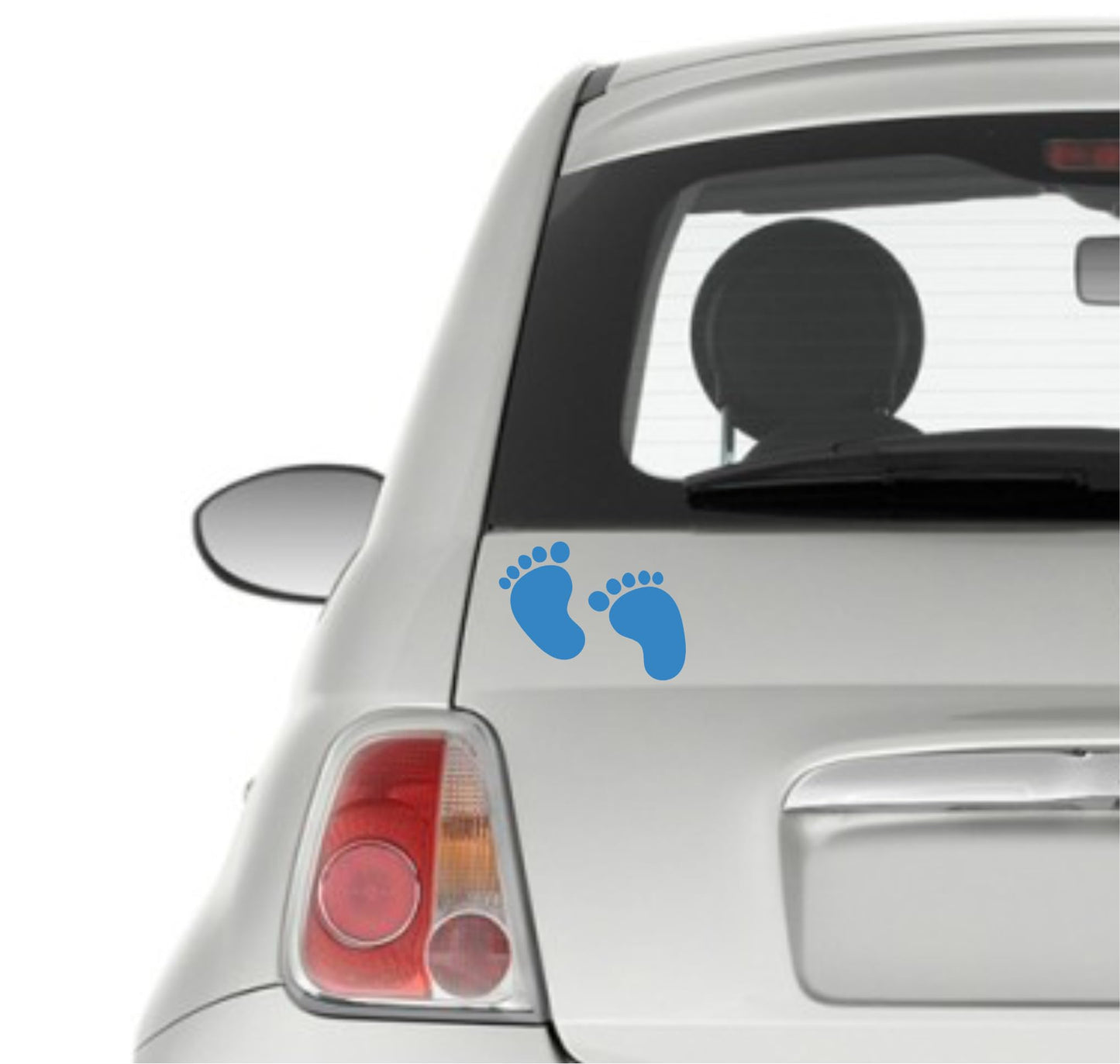 DualColorStampe Stickers Bimbo bimba a bordo adesivo auto baby on board bebè imprints impronte 0399