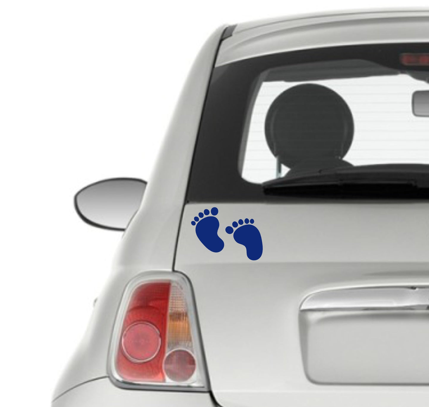 DualColorStampe Stickers Bimbo bimba a bordo adesivo auto baby on board bebè imprints impronte 0399