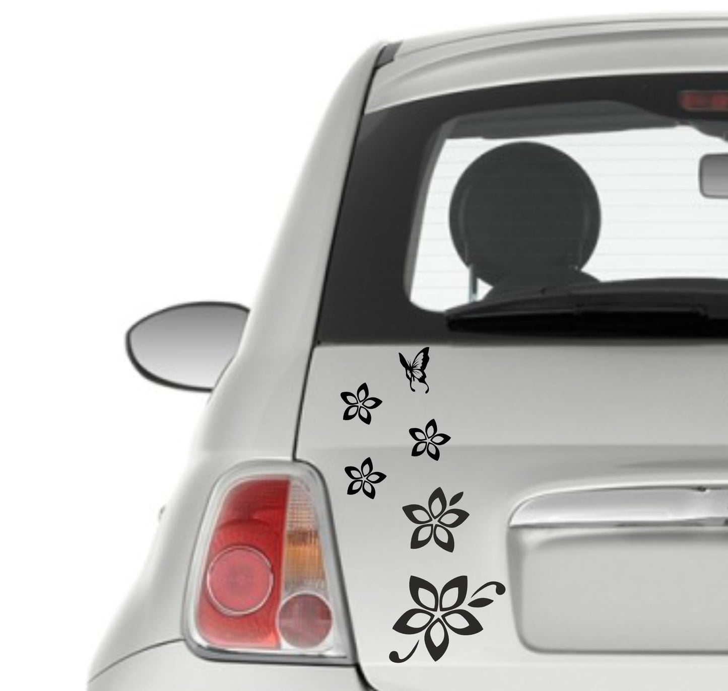 DualColorStampe Adesivi per Auto - Fiori E Farfalle - Auto Macchina Auto Moto Camper, Stickers, Decal 0046