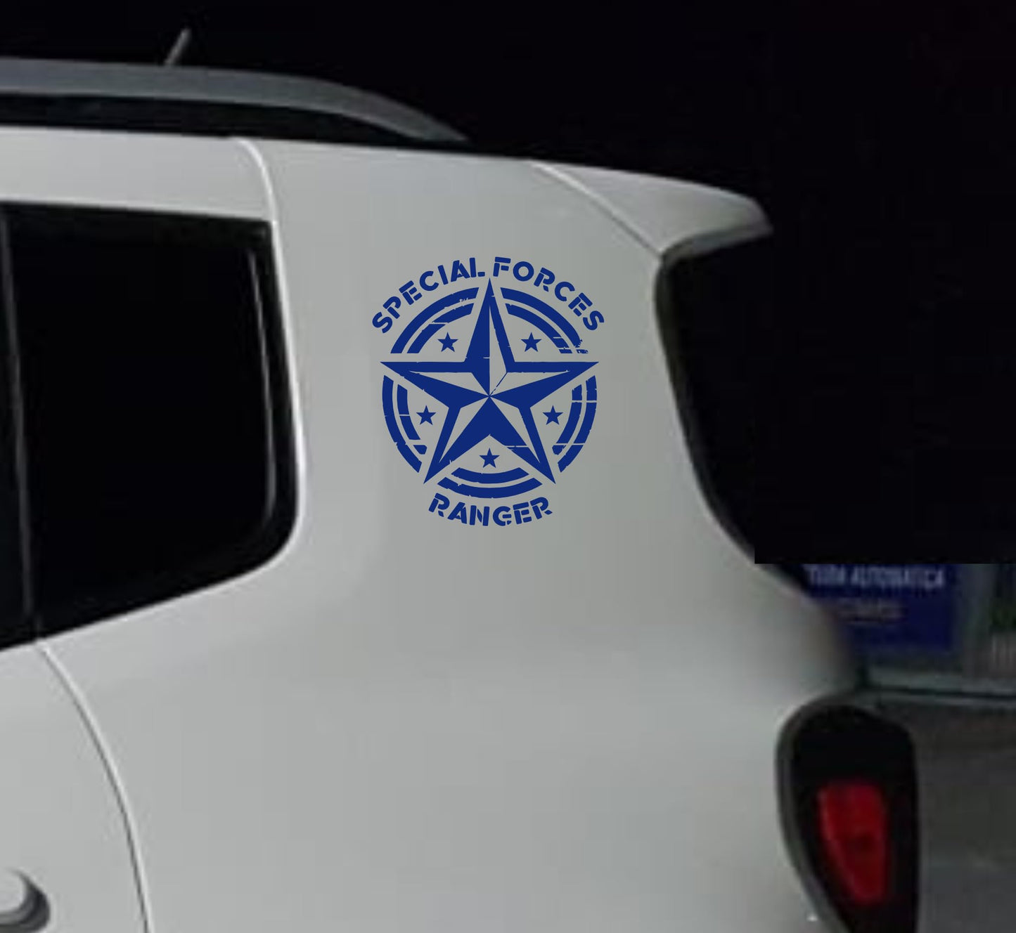 DualColorStampe Adesivi compatibili con Jeep Renegade stella militare Army Fuoristrada 4X4 Fiancata Offroad Adesivi Stickers AUTO Decal 0391