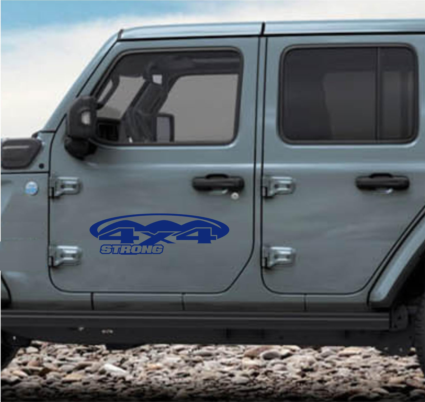 DualColorStampe® Adesivi 4x4 per Pickup e Auto - Resistenti e Impermeabili - Ideali per Tutti i Modelli - Set da 2 Pezzi decal auto tuning 0420