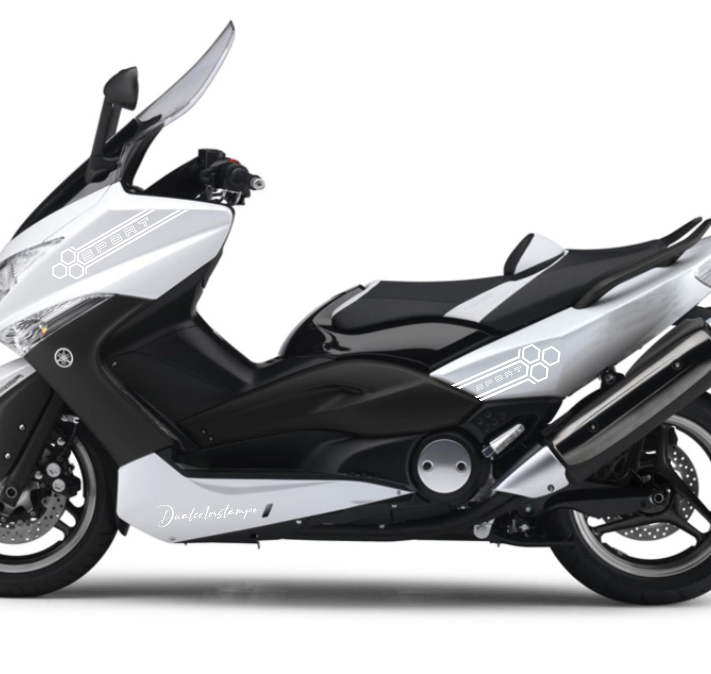 DualColorStampe Adesivi Compatibili con Yamaha Tmax 500 2008-2009 T-MAX Adesivi per carena sticker per moto M0368