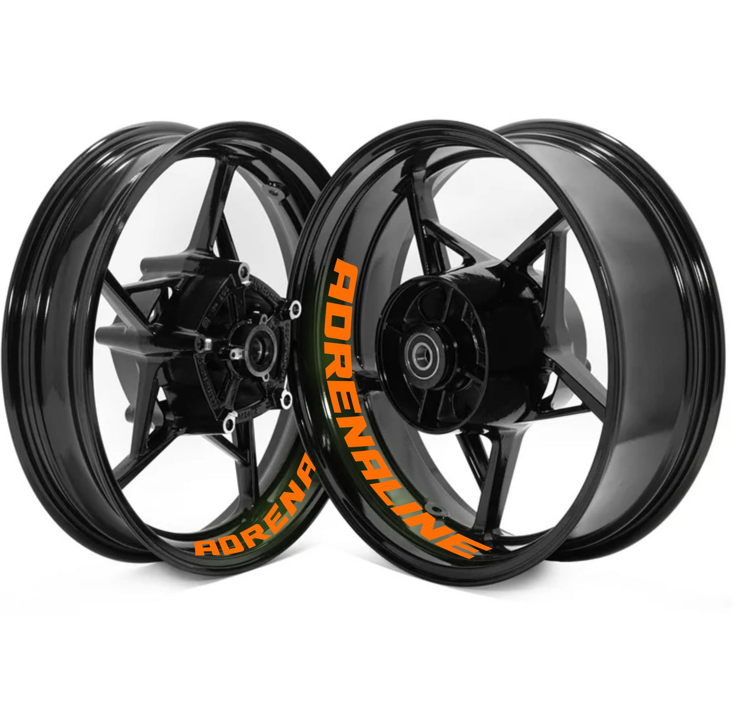 DualColorStampe Adesivi interno cerchi moto 17 POLLICI decal stickers cerchioni gomme strisce moto ADRENALINE COD.D0107