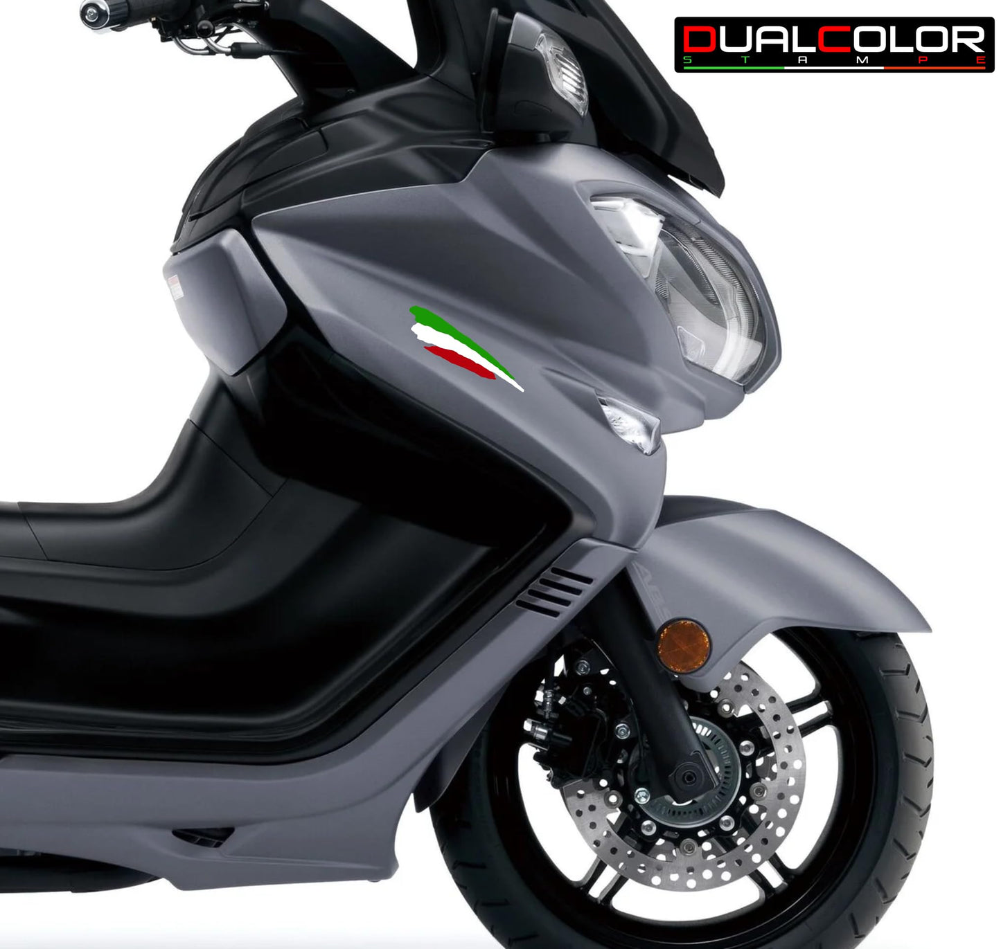 DualColorStampe Adesivi Stickers Bandiera Italiana Italia Tuning Sport Racing 6 Unità | Adesivo Bandiera Spagna per Auto Moto Scooter Quad Caschi | Resistenti alla Pioggia e al Sole