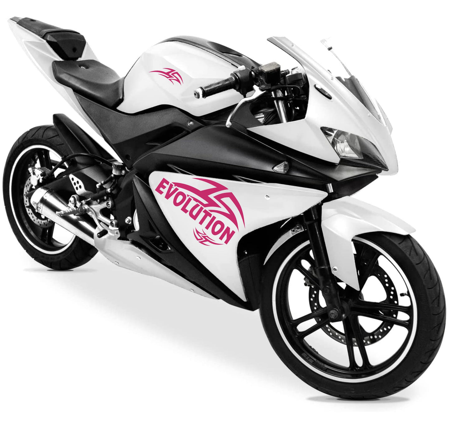 DualColorStampe Adesivi Compatibili con Yamaha YZF-R125 R125 (DX-SX) Carena moto decal stickers Design sport Tribale M0130