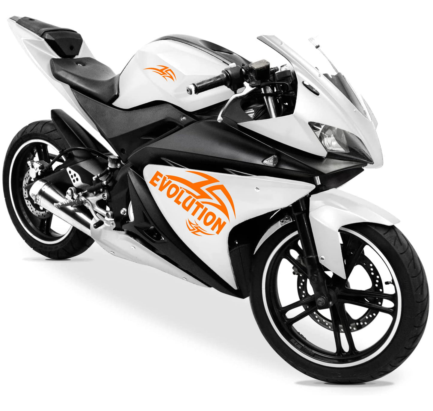DualColorStampe Adesivi Compatibili con Yamaha YZF-R125 R125 (DX-SX) Carena moto decal stickers Design sport Tribale M0130