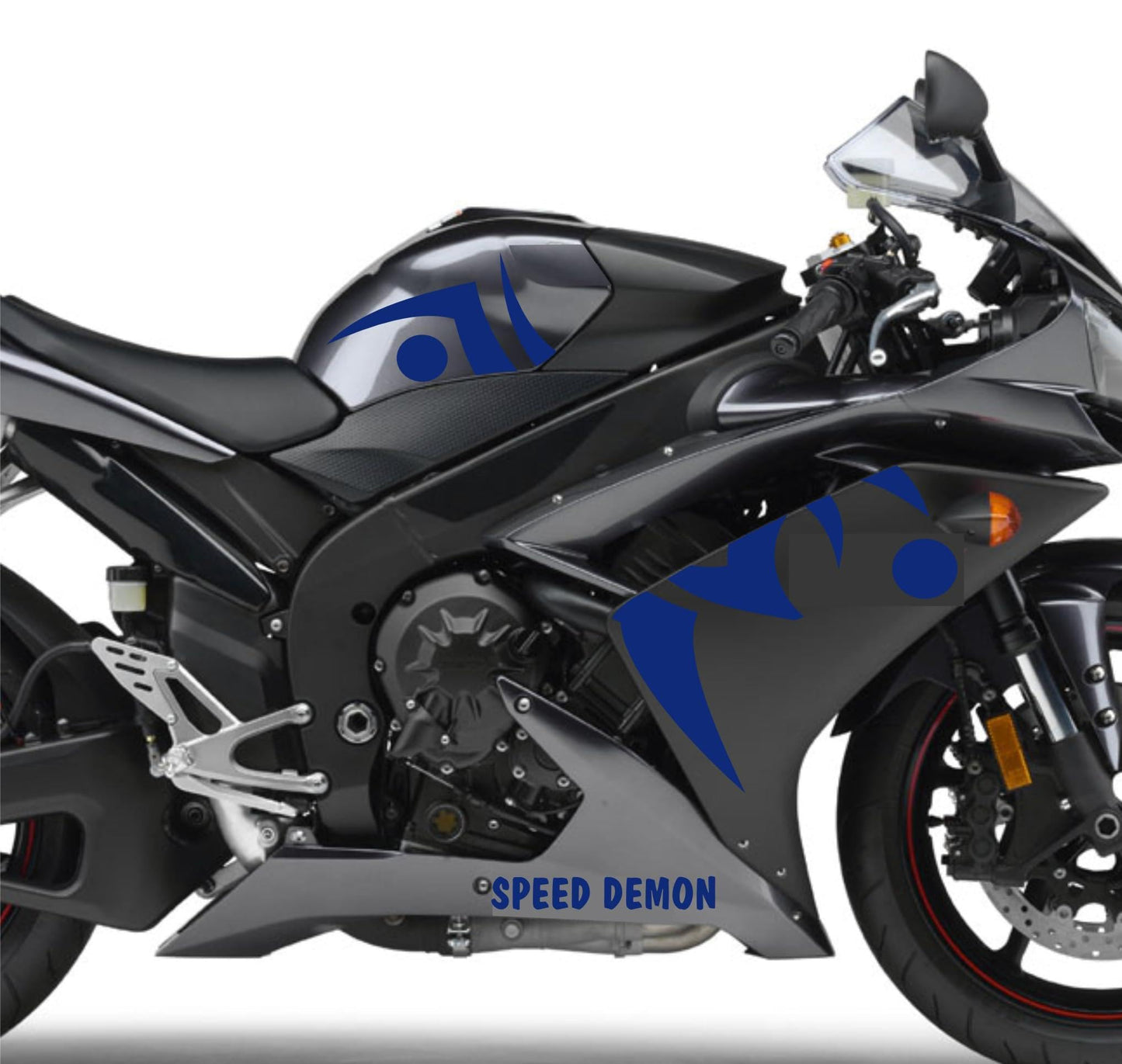 DualColorStampe Adesivi compatibili con Yamaha R1 YZF (2009-2011) grafica carena moto Adesivo per Moto Impermeabile Stickers decal vinile M0325