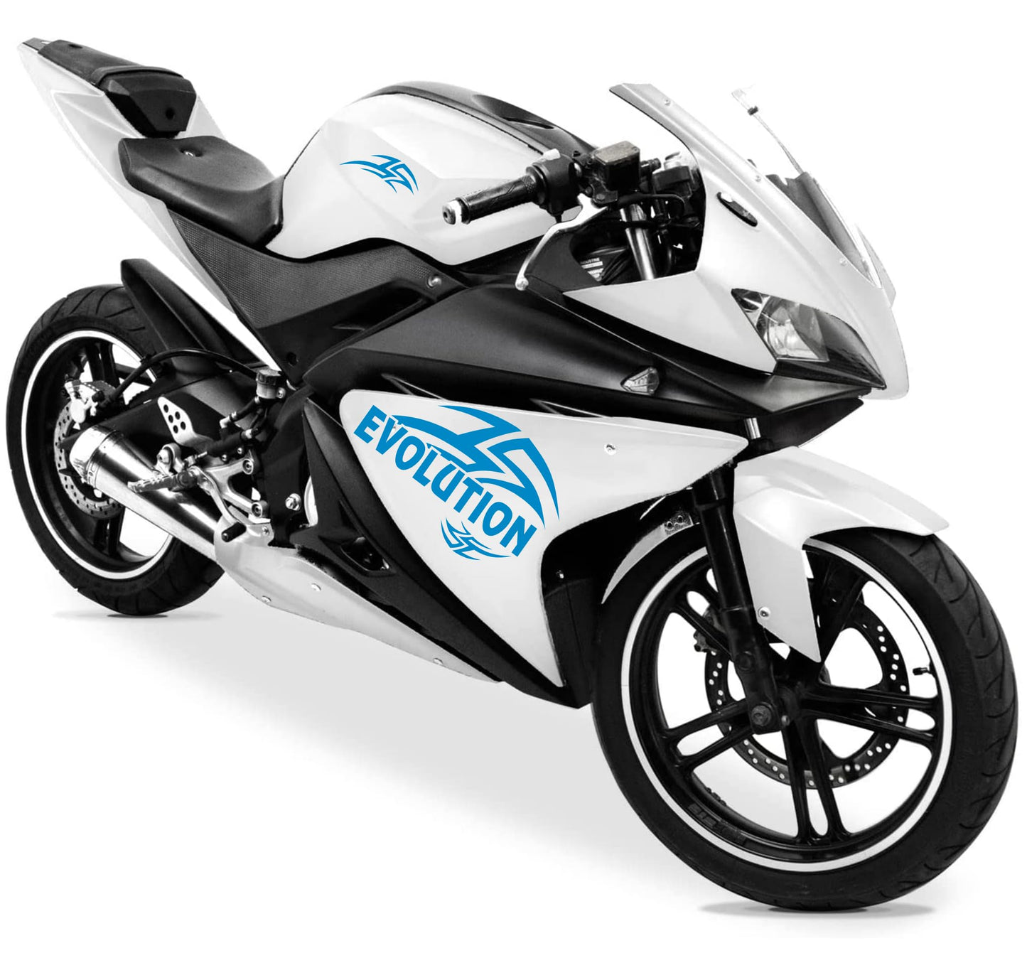DualColorStampe Adesivi Compatibili con Yamaha YZF-R125 R125 (DX-SX) Carena moto decal stickers Design sport Tribale M0130