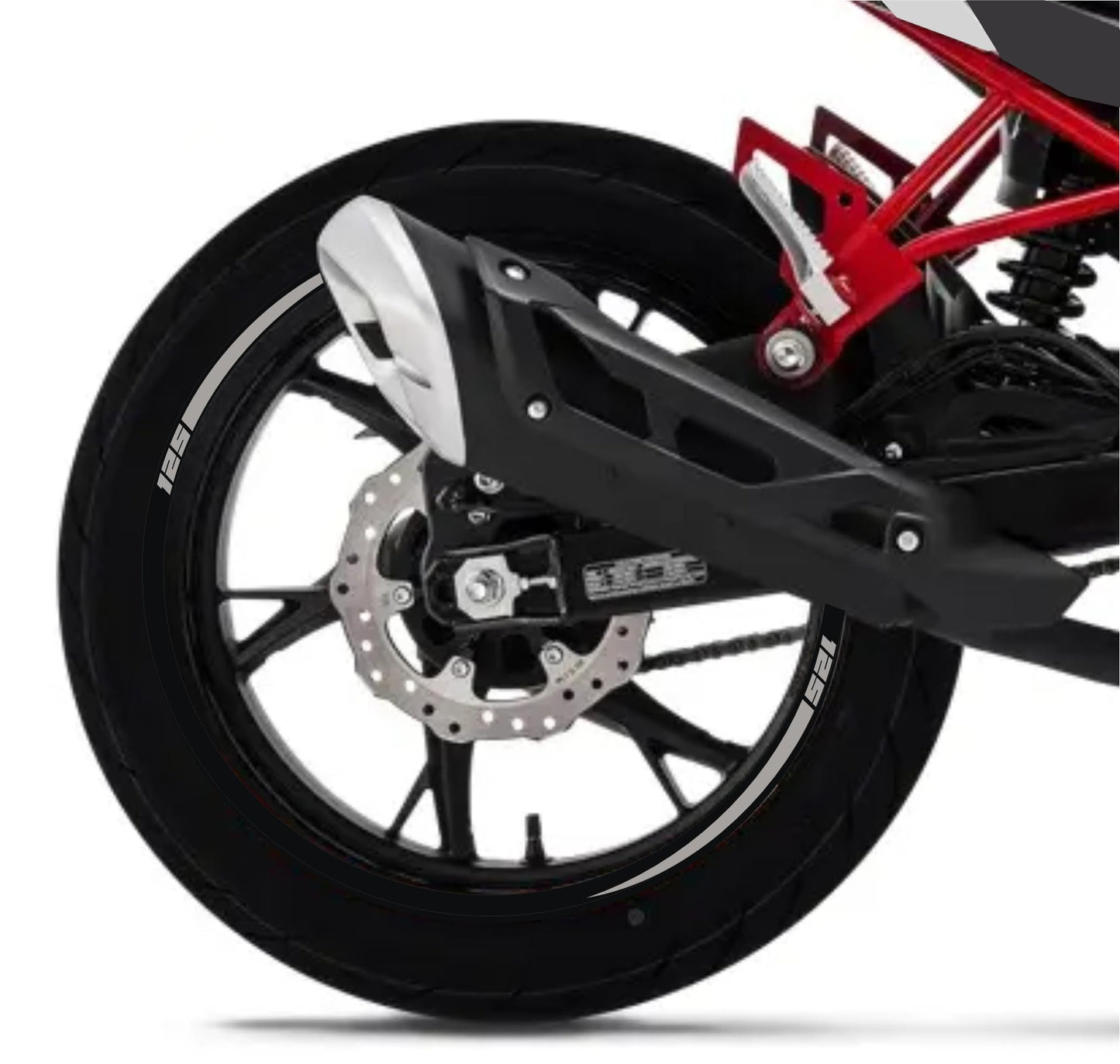 DualColorStampe Adesivi Compatibili con Benelli BN 125 (2021-2023) DX-SX Carena Moto + Strisce Cerchi 17'' Stelle Design - M0303
