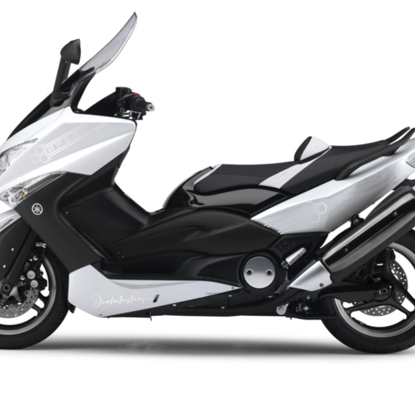 DualColorStampe Adesivi Compatibili con Yamaha Tmax 500 2008-2009 T-MAX Adesivi per carena sticker per moto M0368