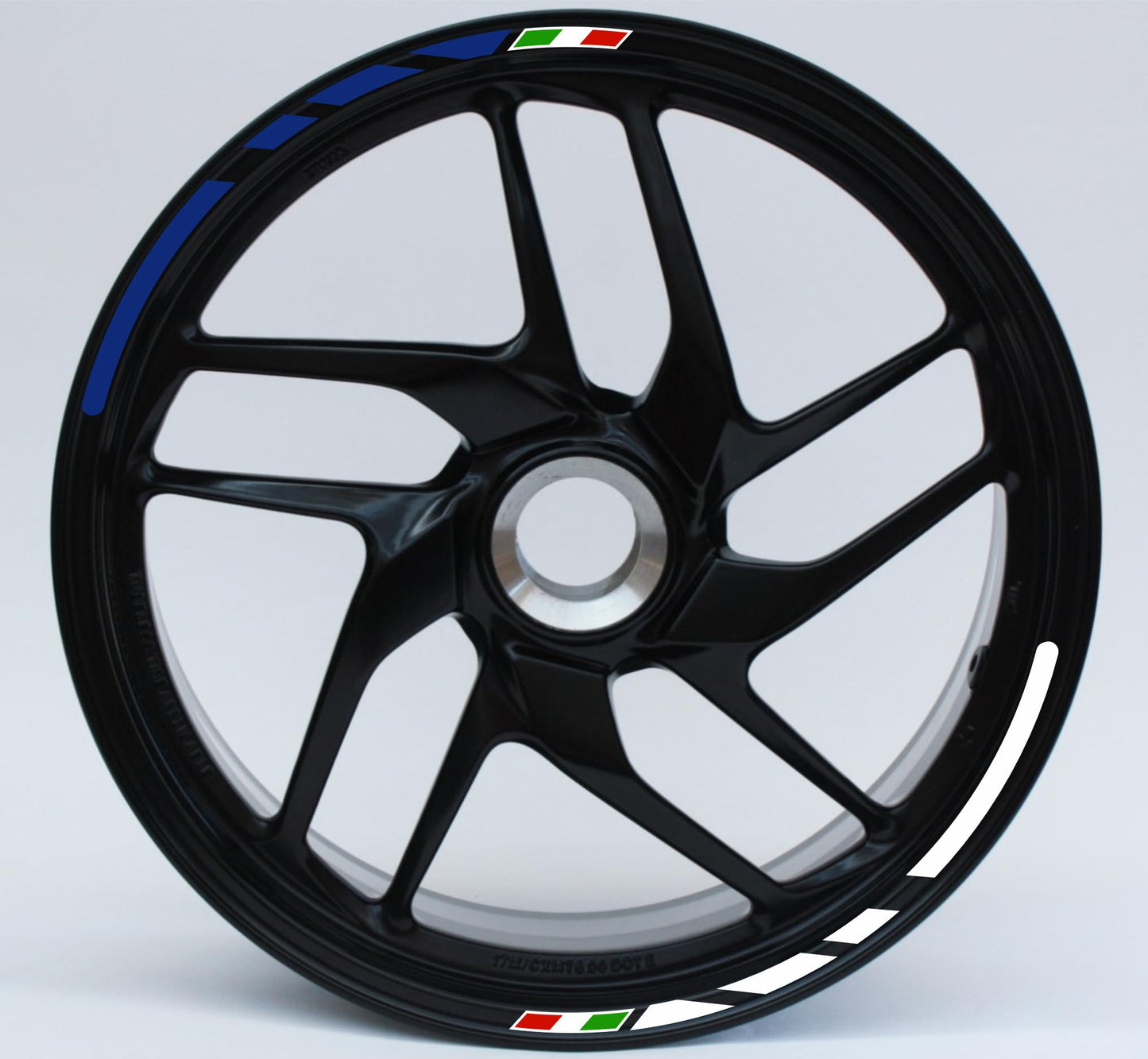 Adesivi per cerchi moto 15 pollici Cerchioni Set Completo per 2 Ruote 15 Pollici Strisce Cerchi Custom universale D0104