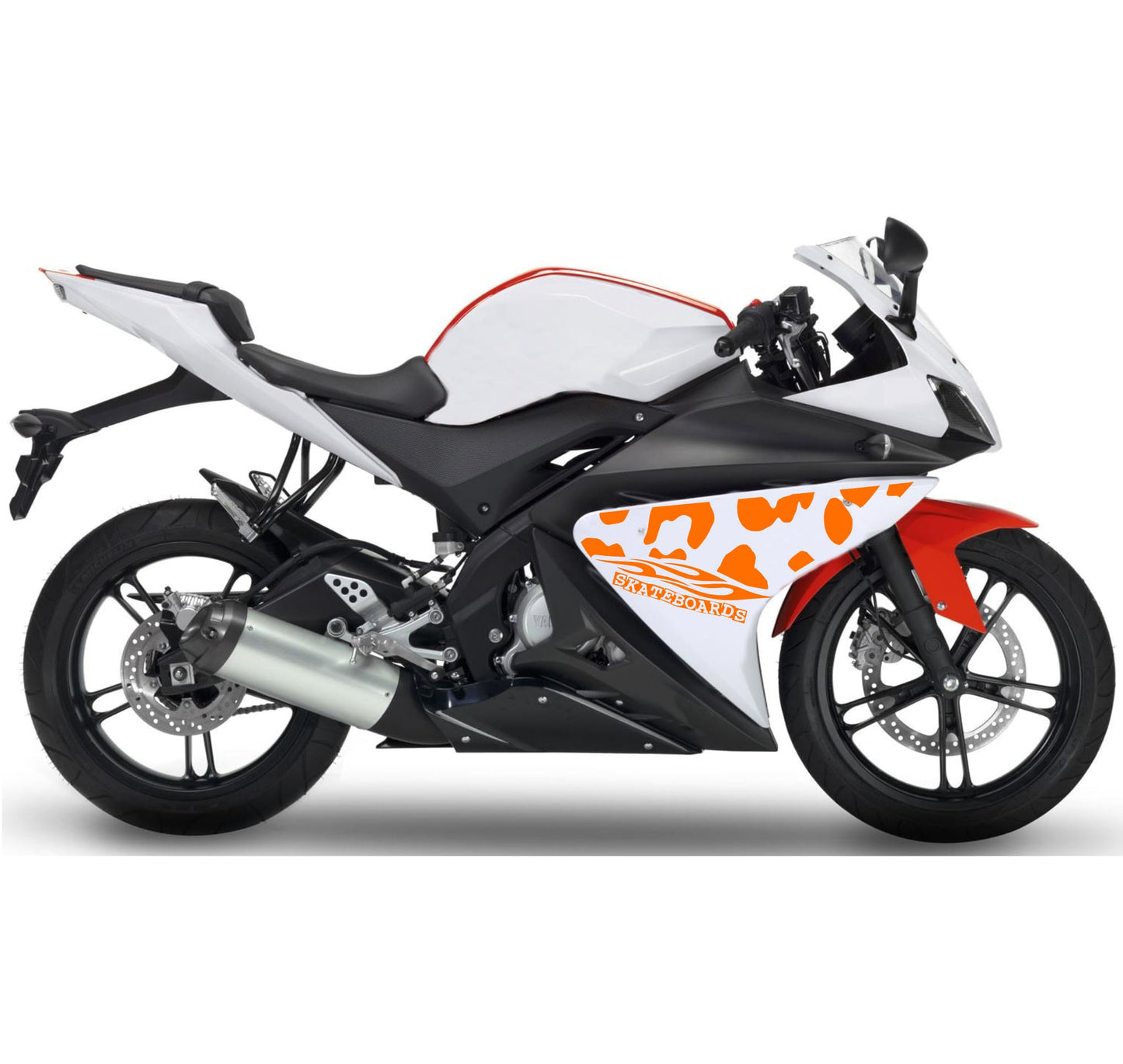 DualColorStampe Adesivi Compatibili con Yamaha YZF-R125 R125 (2014-2018) stickers carena moto grafica decal decalcomania M0168