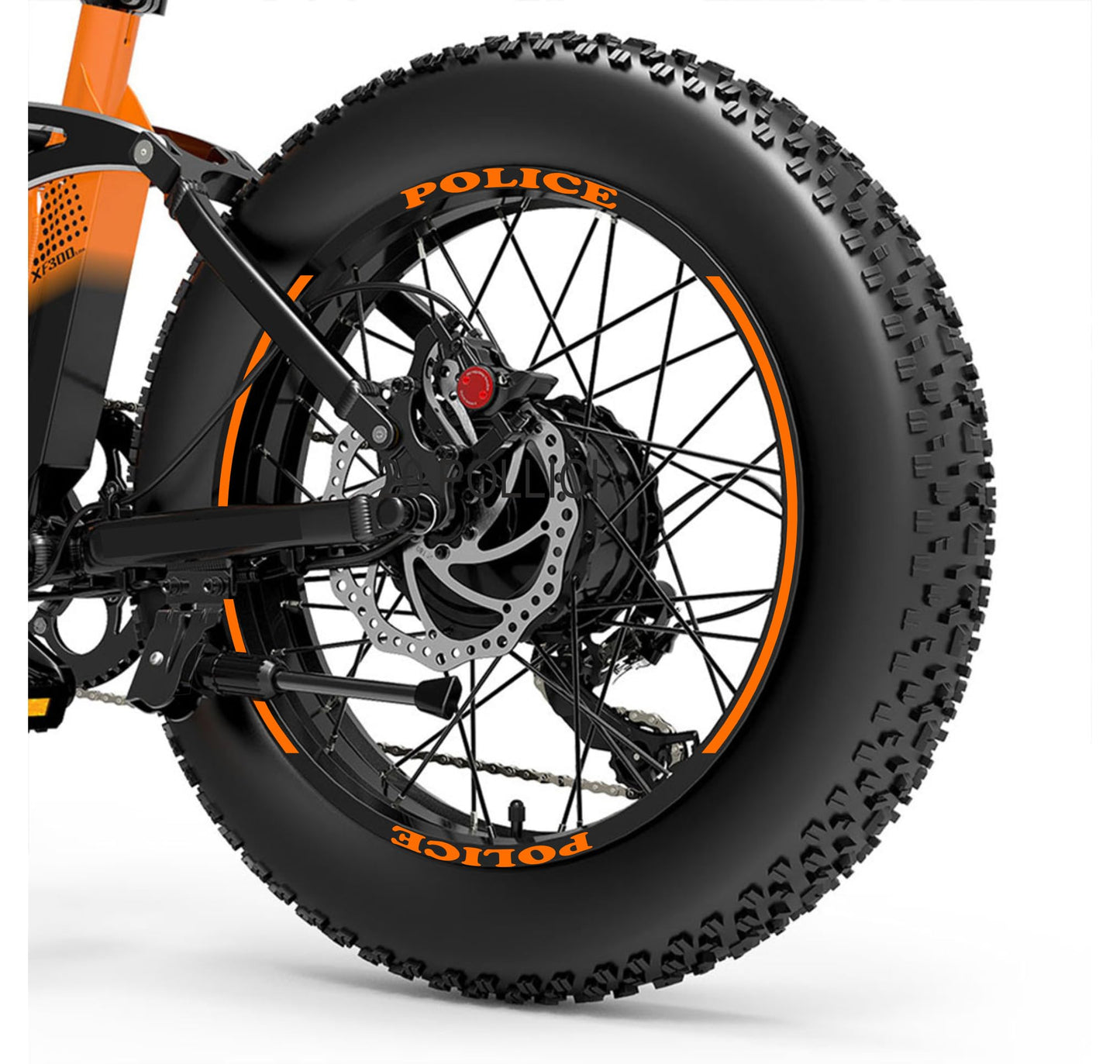 DualColorStampe Adesivi Cerchi Bici FAT BIKE 20'' - Stickers per Ruote Fat Bike MTB, Accessori Bici COD. B0205