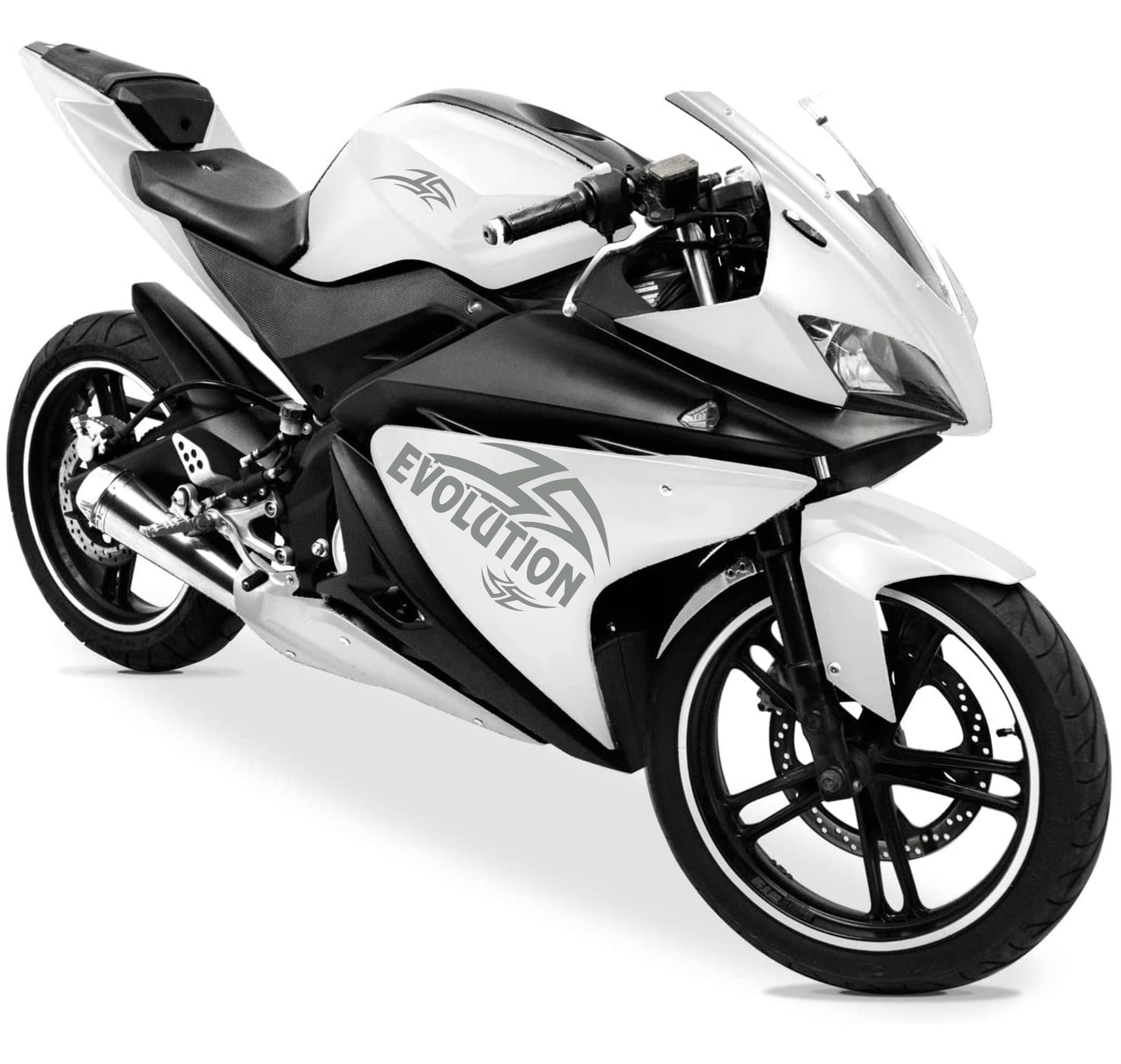 DualColorStampe Adesivi Compatibili con Yamaha YZF-R125 R125 (DX-SX) Carena moto decal stickers Design sport Tribale M0130