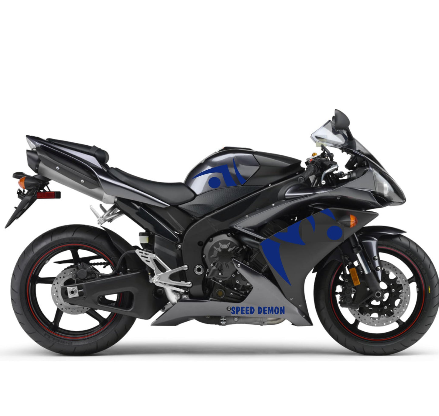 DualColorStampe Adesivi compatibili con Yamaha R1 YZF (2009-2011) grafica carena moto Adesivo per Moto Impermeabile Stickers decal vinile M0325