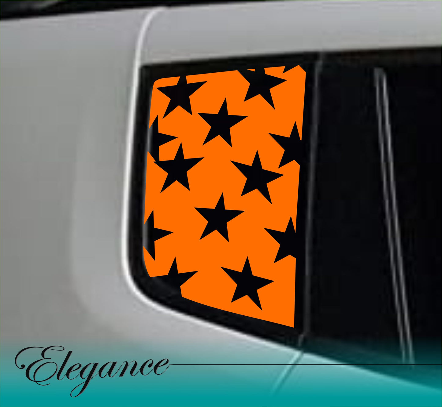 DualColorStampe Adesivi compatibili con Jeep Renegade (2014-2024) Vetro stickers finestrini posteriori fascia Window Decal stelle 0382