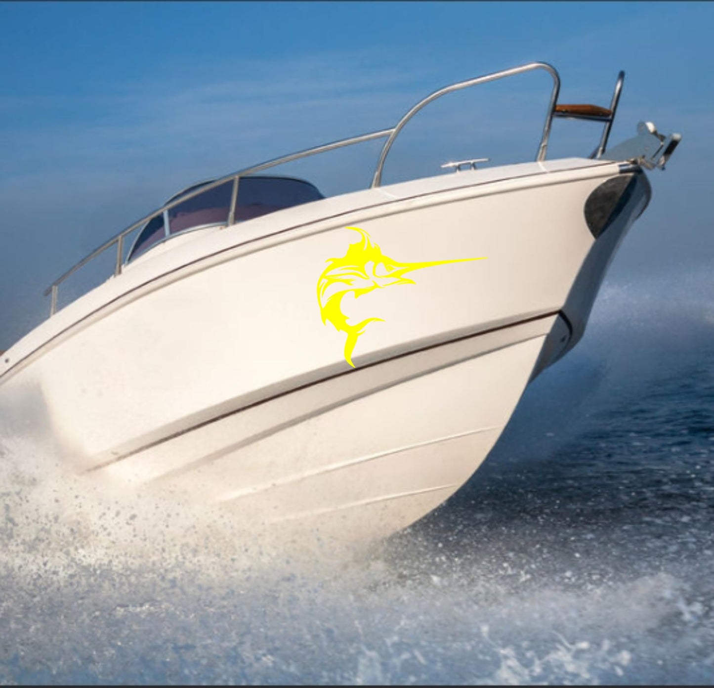 DualColorStampe Adesivo per barca nautica stickers fish per bancone bar lido attrezzatura spiaggia mare balneare stickers summer COD.M0365