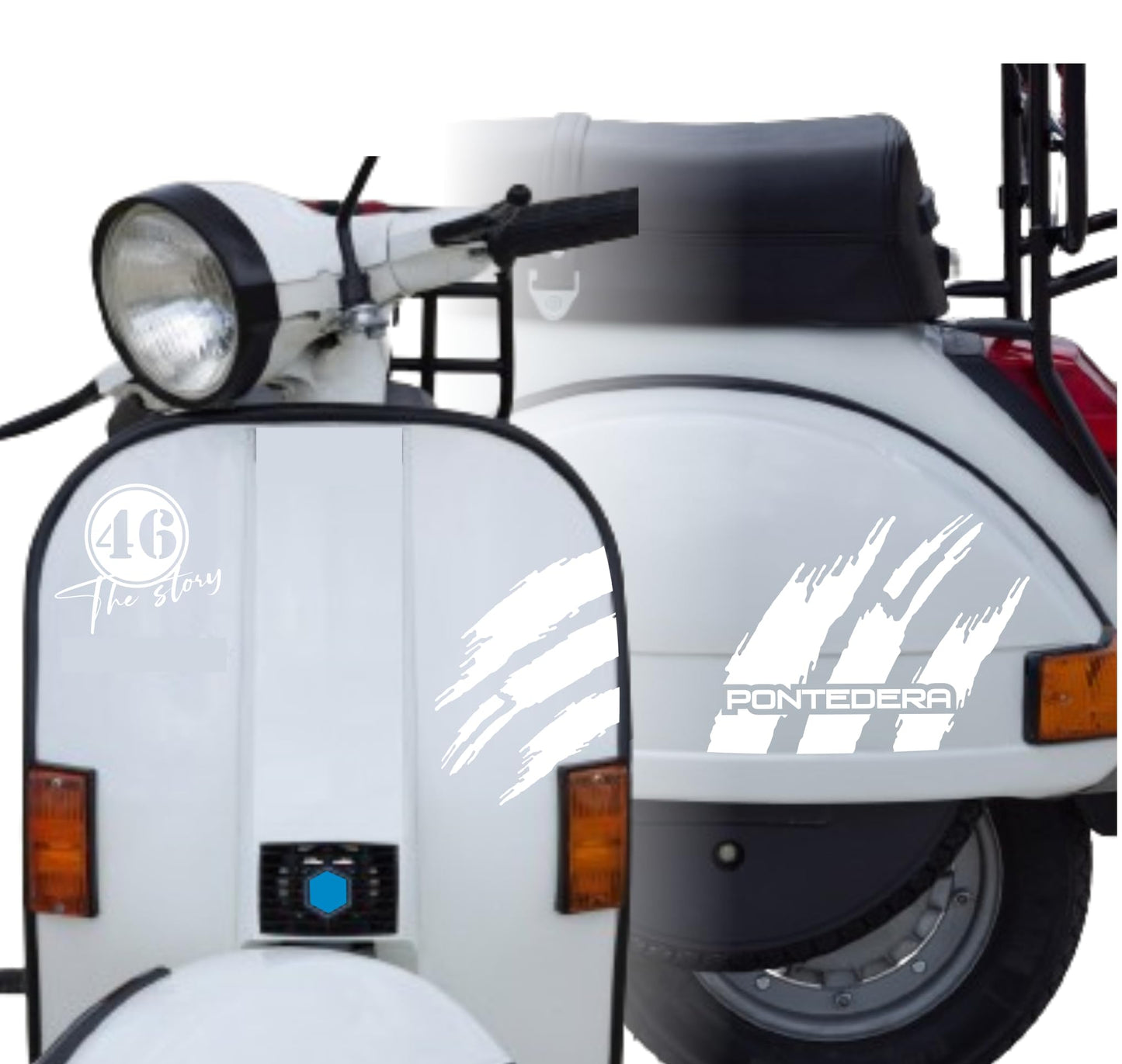 DualColorStampe Adesivi Compatibili con PIAGGIO VESPA 1981 PX 125 GTS 300 super GTV 300 GTV250 GTV125 M0334