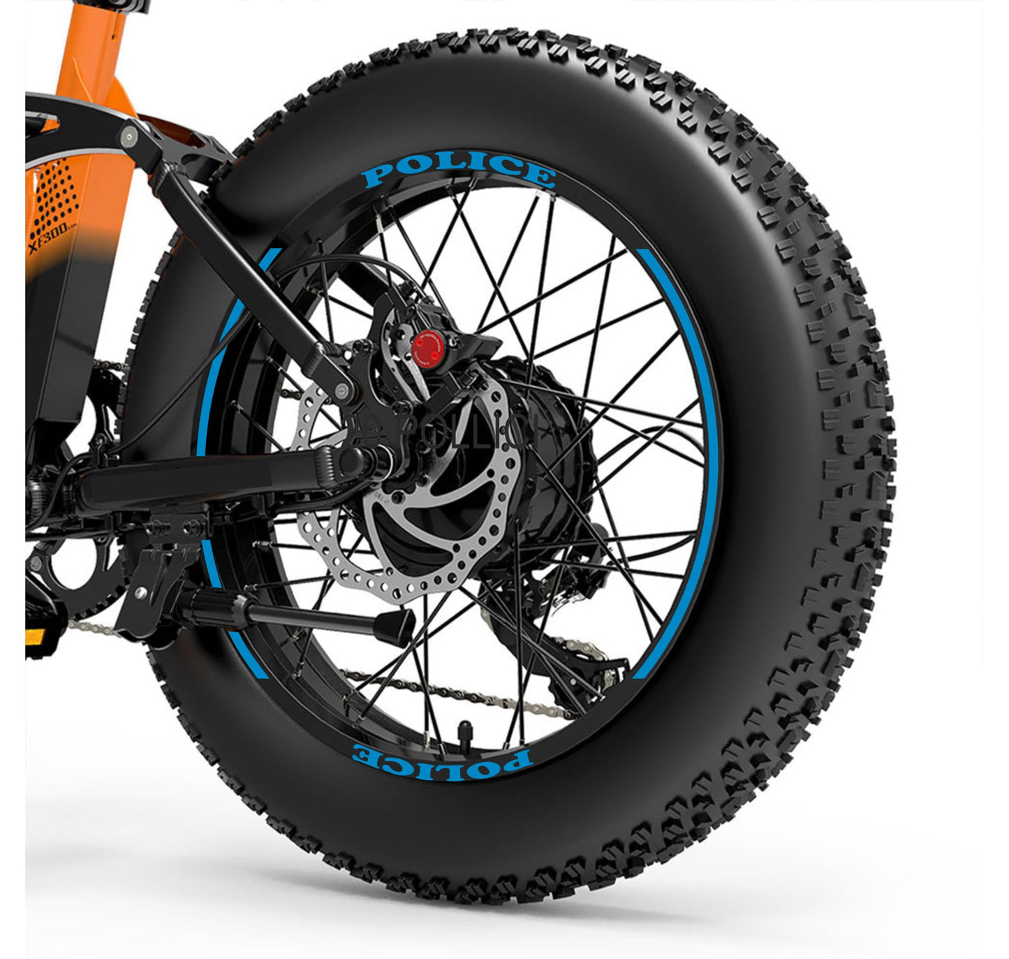 DualColorStampe Adesivi Cerchi Bici FAT BIKE 20'' - Stickers per Ruote Fat Bike MTB, Accessori Bici COD. B0205