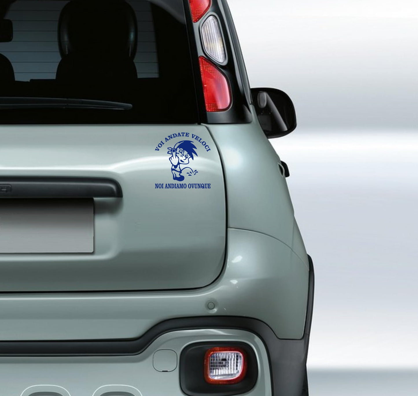 Voi Andate Veloci, Noi Andiamo Ovunque” – Sticker Auto 4x4, Moto, Casco – Decalcomania Vinile Impermeabile 0405