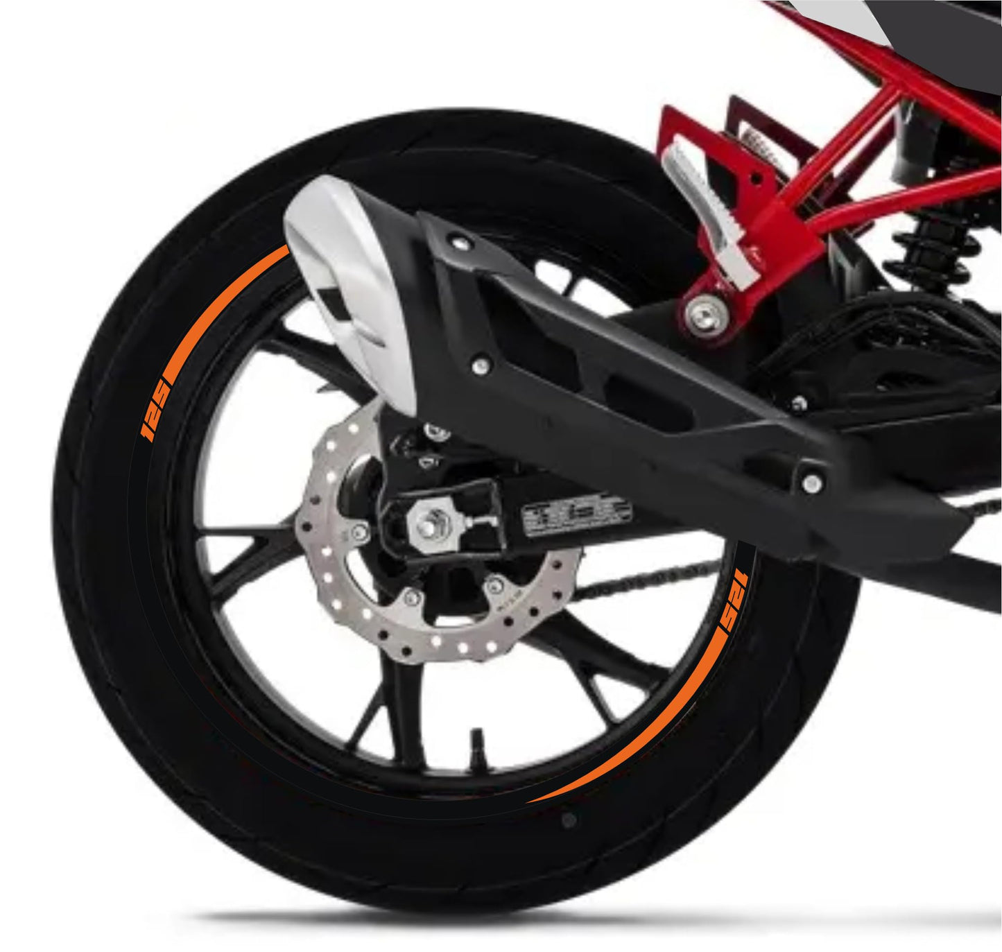 DualColorStampe Adesivi Compatibili con Benelli BN 125 (2021-2023) DX-SX Carena Moto + Strisce Cerchi 17'' Stelle Design - M0303