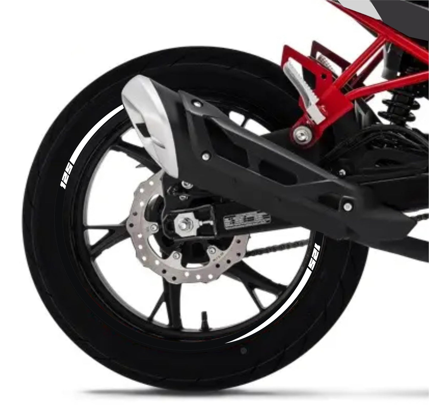 DualColorStampe Adesivi Compatibili con Benelli BN 125 (2021-2023) DX-SX Carena Moto + Strisce Cerchi 17'' Stelle Design - M0303