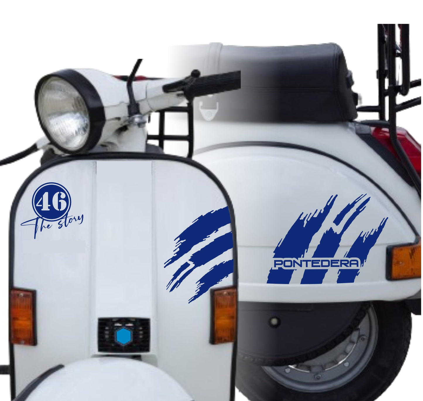 DualColorStampe Adesivi Compatibili con PIAGGIO VESPA 1981 PX 125 GTS 300 super GTV 300 GTV250 GTV125 M0334