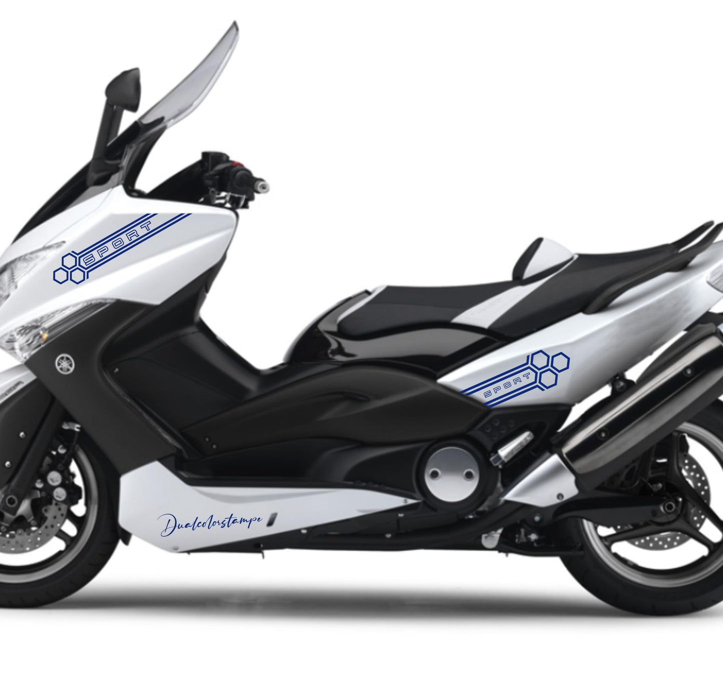 DualColorStampe Adesivi Compatibili con Yamaha Tmax 500 2008-2009 T-MAX Adesivi per carena sticker per moto M0368