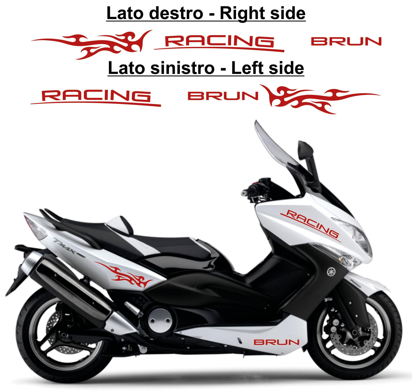 set adesivi decal vinile