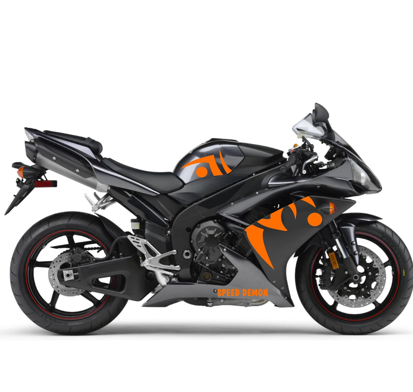 DualColorStampe Adesivi compatibili con Yamaha R1 YZF (2009-2011) grafica carena moto Adesivo per Moto Impermeabile Stickers decal vinile M0325