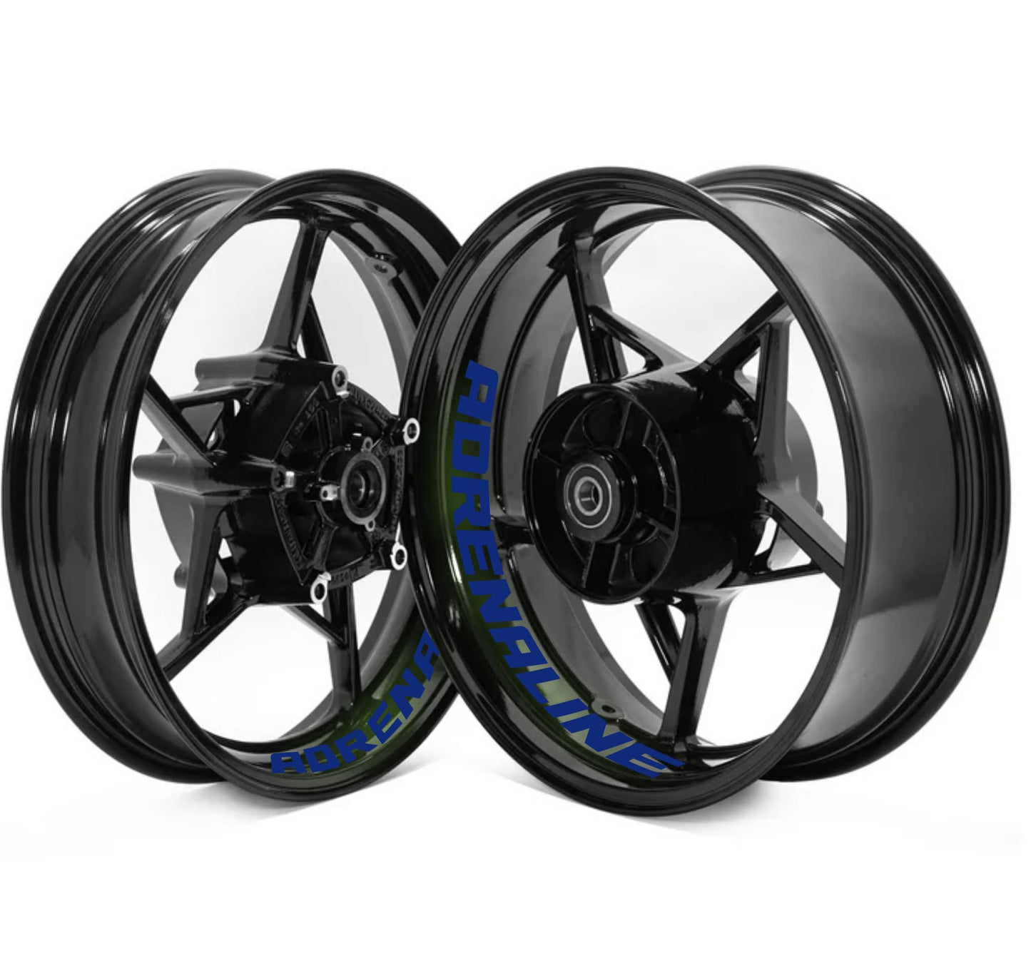 DualColorStampe Adesivi interno cerchi moto 17 POLLICI decal stickers cerchioni gomme strisce moto ADRENALINE COD.D0107
