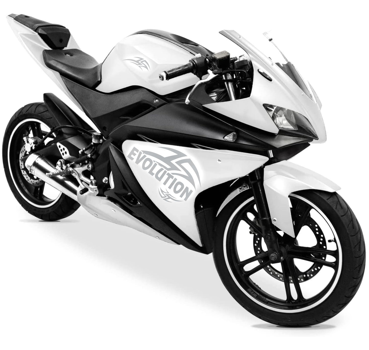 DualColorStampe Adesivi Compatibili con Yamaha YZF-R125 R125 (DX-SX) Carena moto decal stickers Design sport Tribale M0130