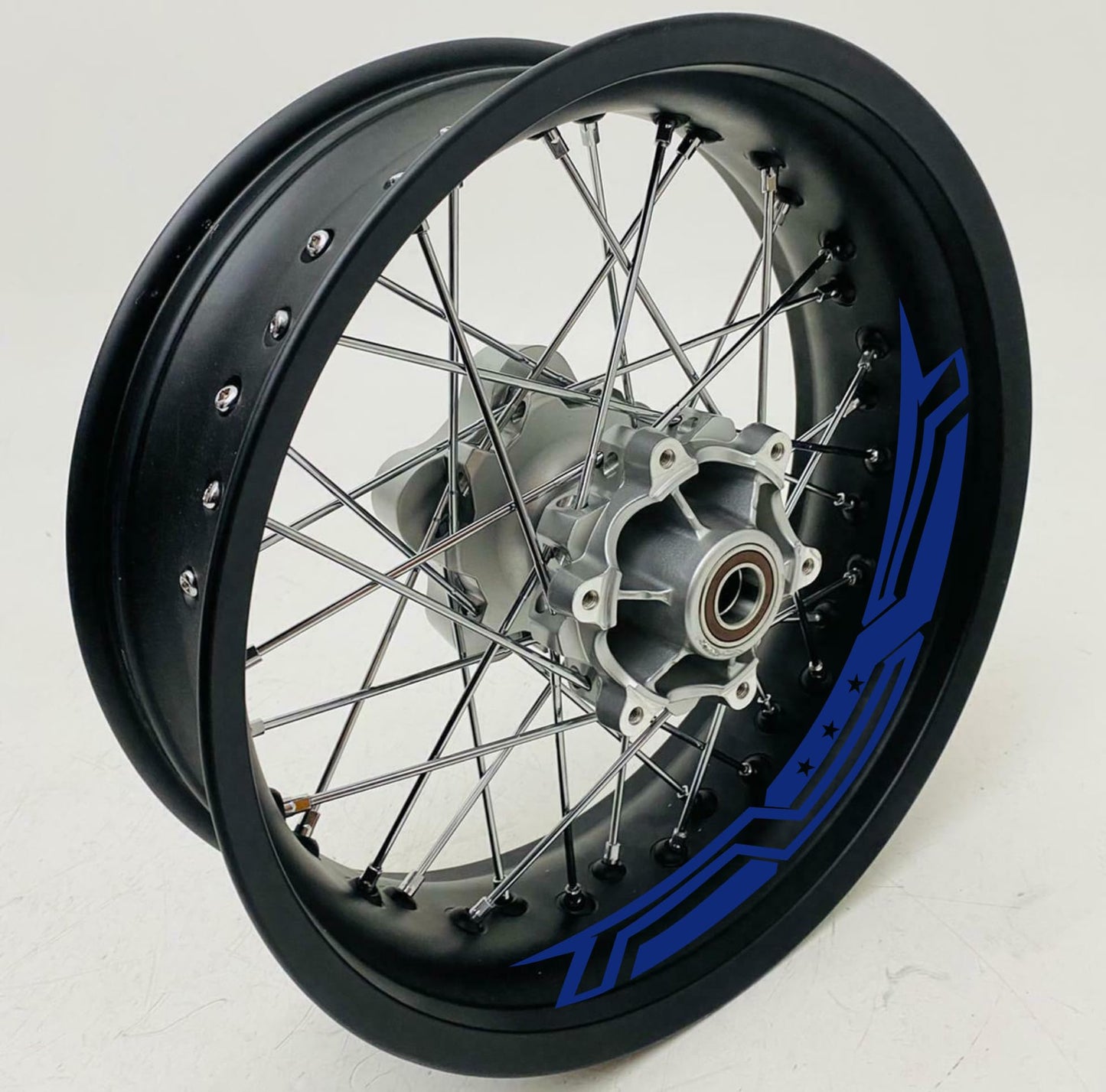 DualColorStampe Adesivi interno cerchi moto 17 POLLICI decal stickers cerchioni gomme strisce moto COD. D0036