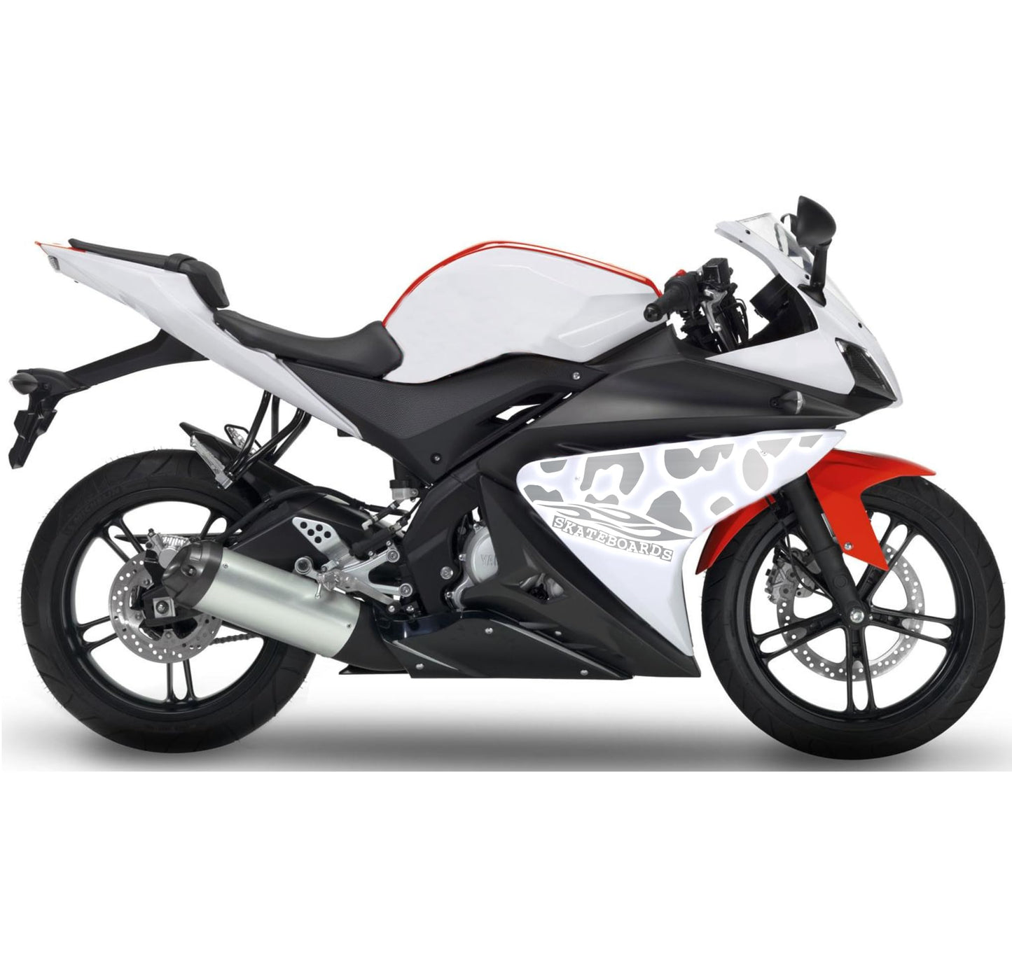 DualColorStampe Adesivi Compatibili con Yamaha YZF-R125 R125 (2014-2018) stickers carena moto grafica decal decalcomania M0168