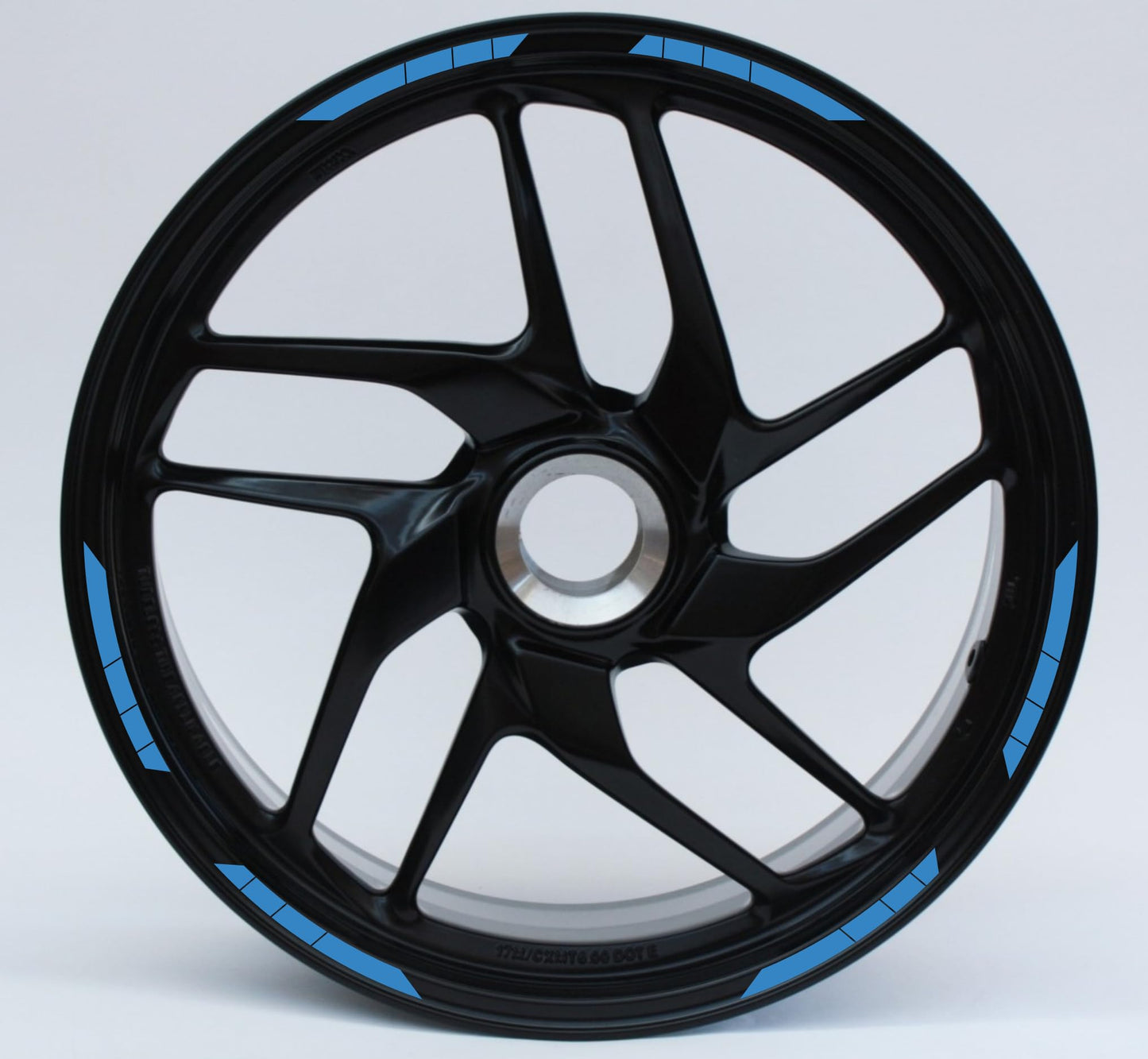 DualColorStampe Adesivi cerchi moto compatibili con BMW R 1200 GS R 1250 GS F 650 GS G 310 GS F 750 GS stickers 17'' - 19'' pollici per bordo ruote Moto 19''17'' striscia D0126