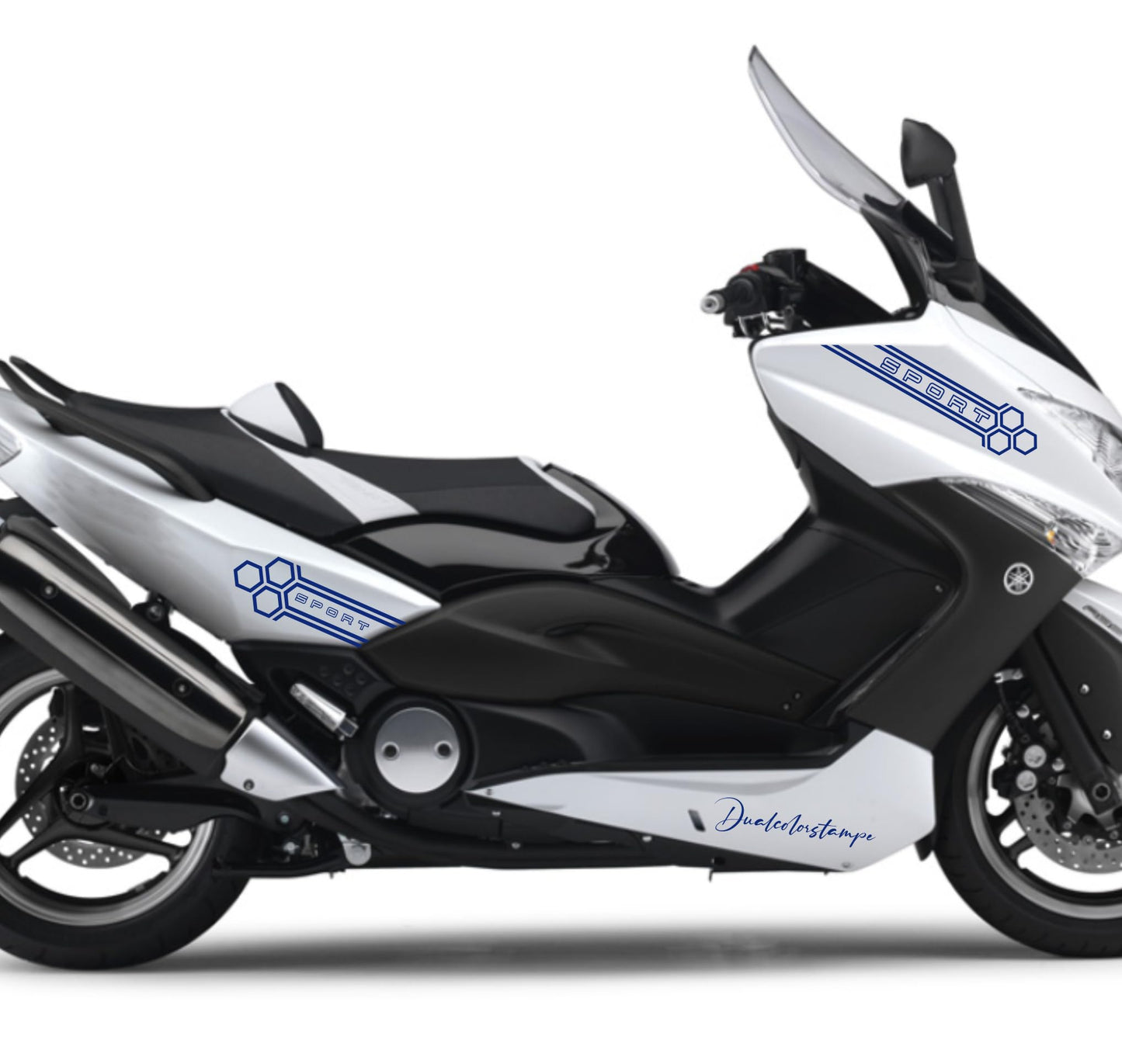 DualColorStampe Adesivi Compatibili con Yamaha Tmax 500 2008-2009 T-MAX Adesivi per carena sticker per moto M0368