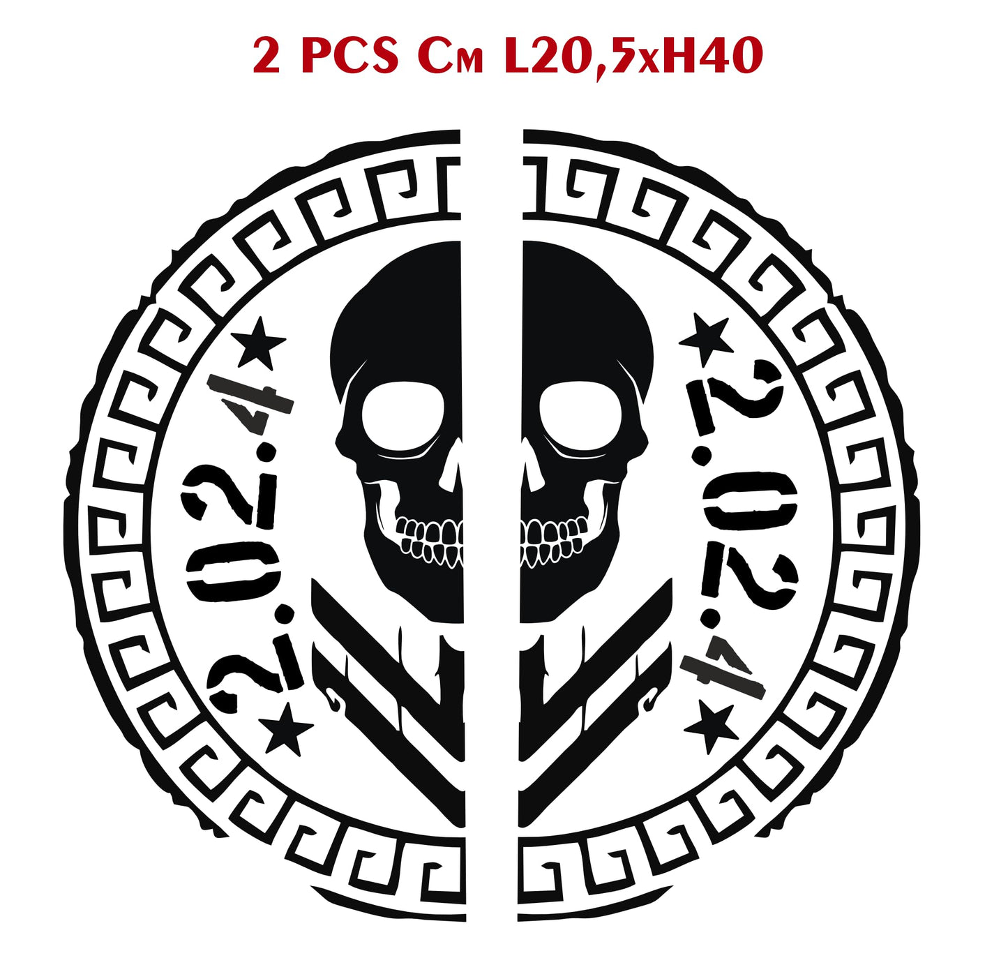 set adesivi decal vinile