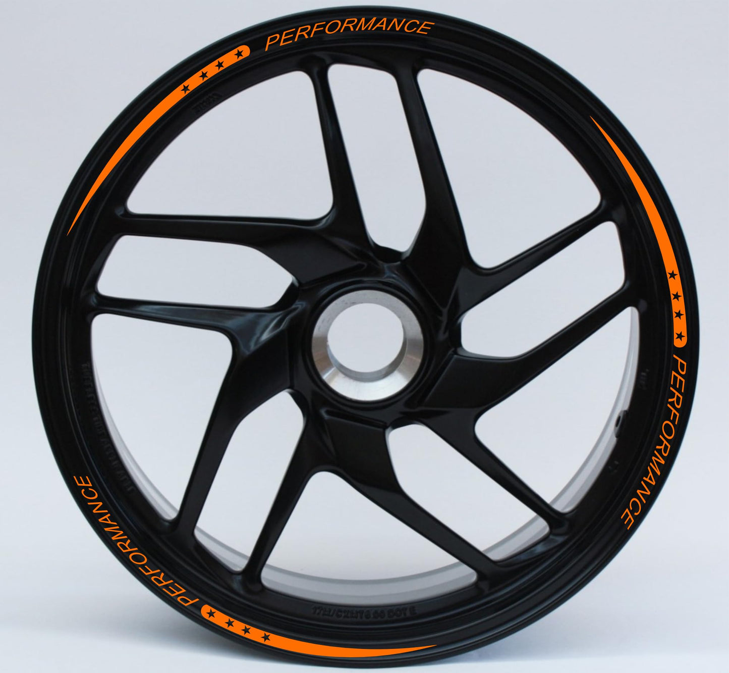 DualColorStampe Set di Strisce Cerchi Moto per 2 Ruote da 15" a 19" Pollici - Stickers Ruote Moto - Adesivi Cerchi Moto - Design Racing D0115